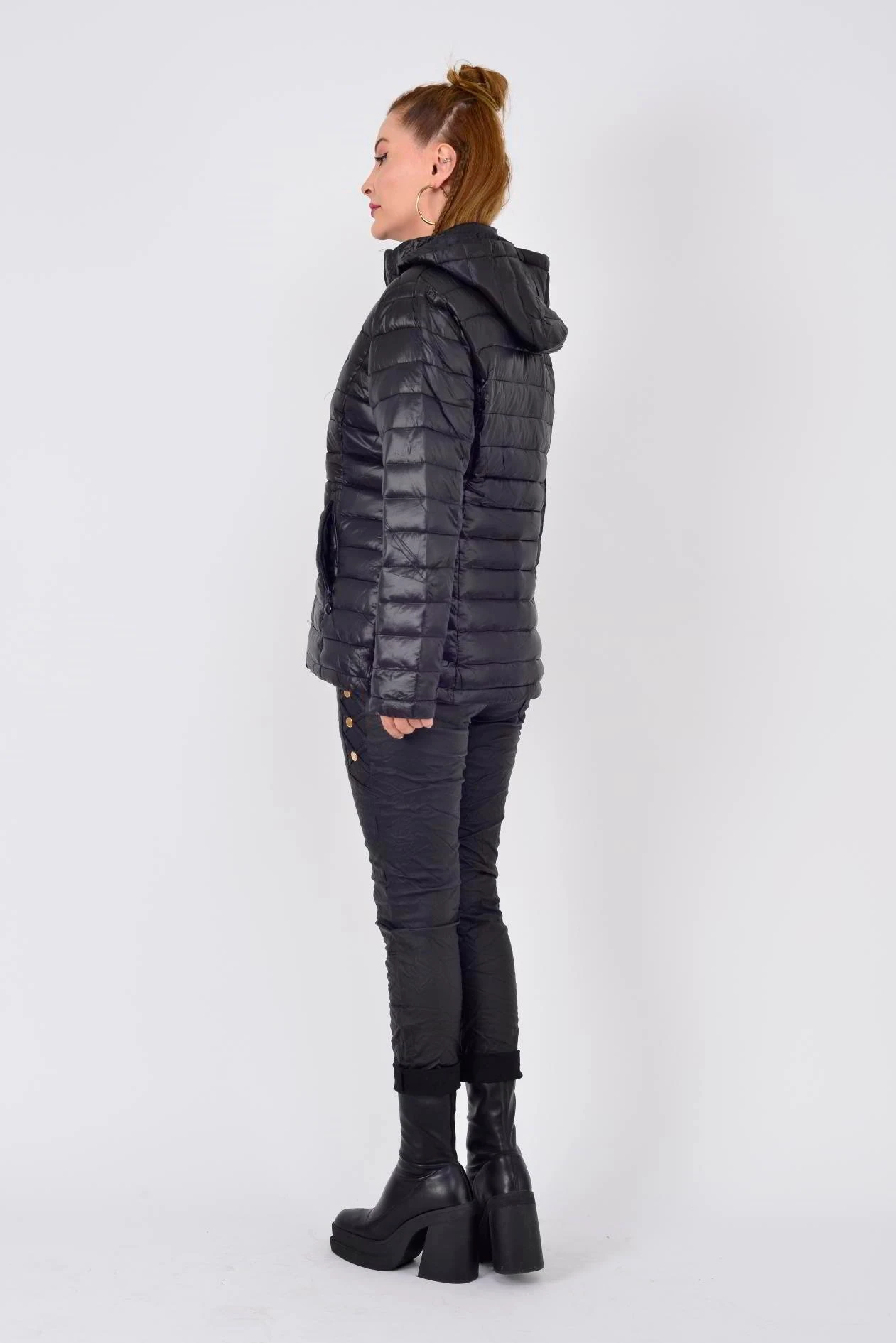 KAPÜŞON DETAYLI KAPİTONE MONT