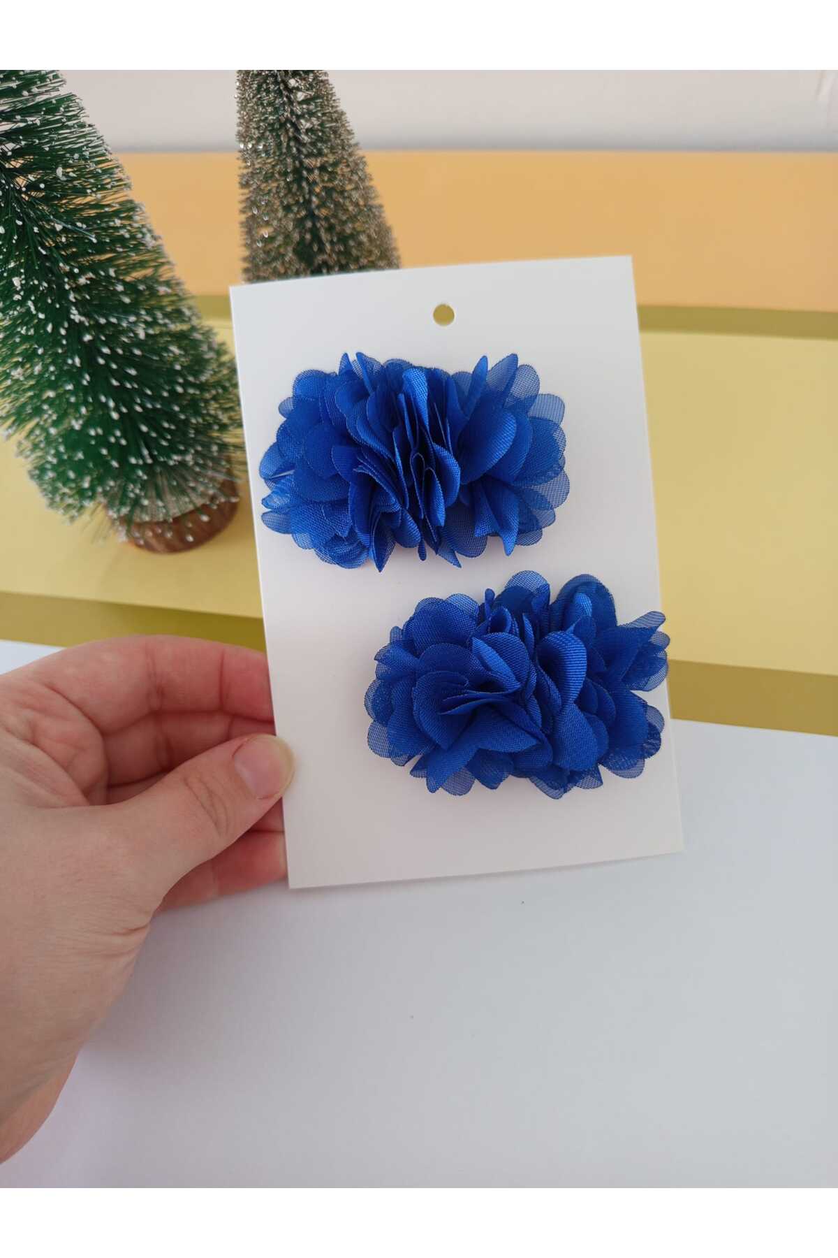 Lazer Çiçekli Toka | Çift Renk Seçenekli Saç Aksesuarı