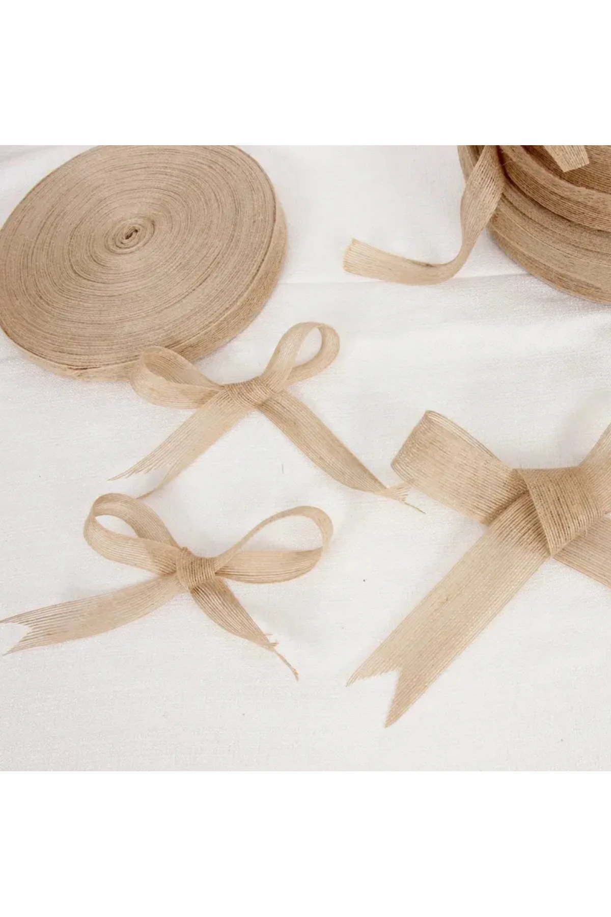 Hasır Jüt Kurdele 4 Metre | Ev Dekoru ve El Yapımı Sarma Kurdelesi