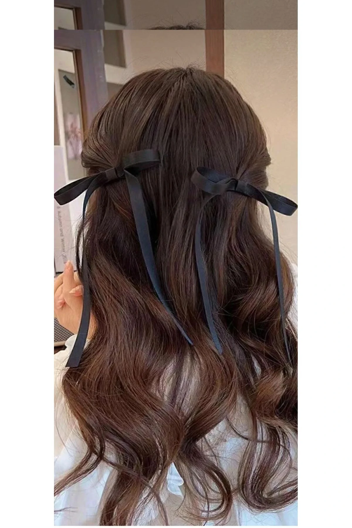 2’li Saten Fiyonk Toka | Şık ve Zarif Saç Aksesuarı