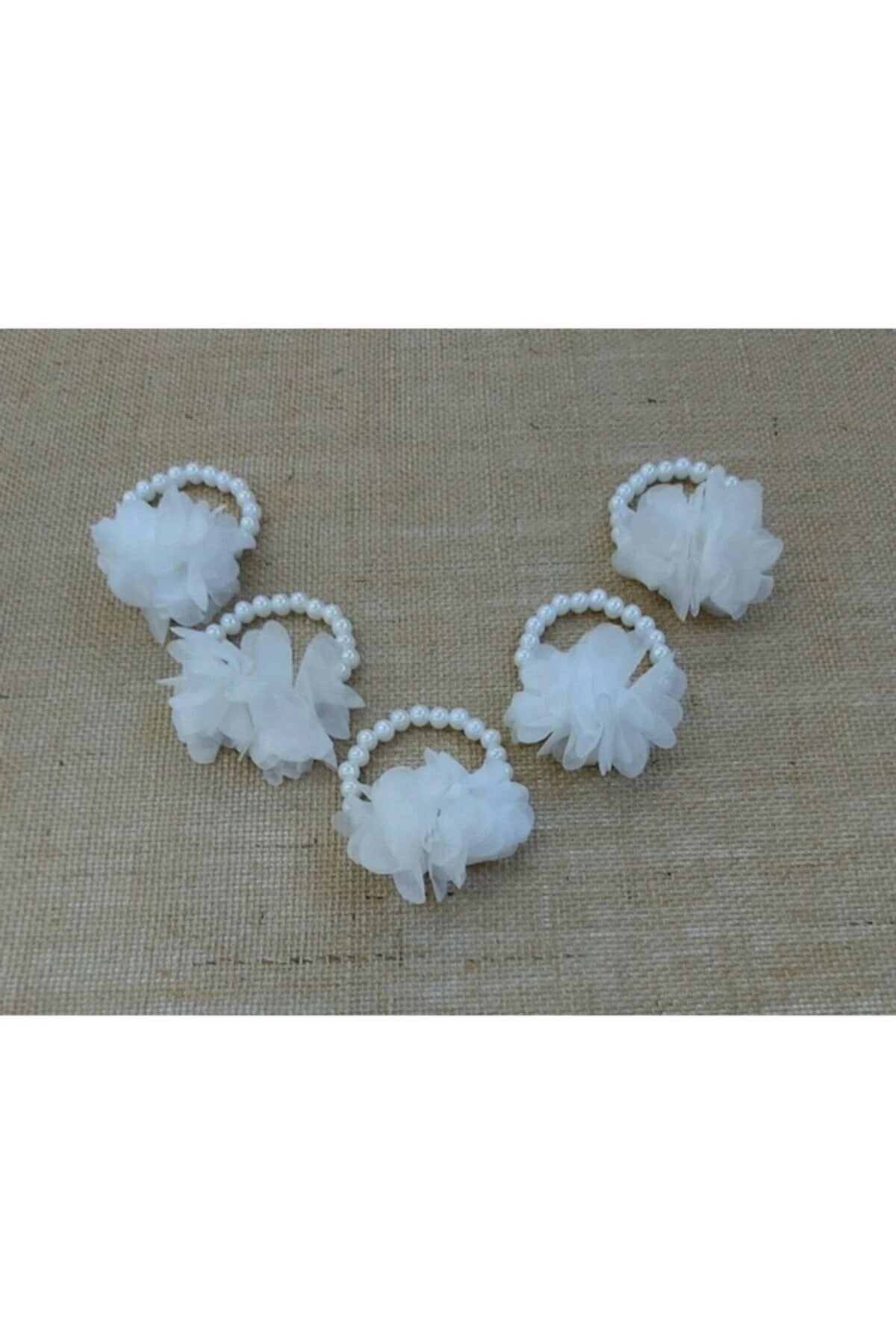 Kına Tacı Süslü Tef Nedime Bilekliği Seti Beyaz Kına Seti Beyaz – Kına Eğlence Aksesuarı – Kına Eğl