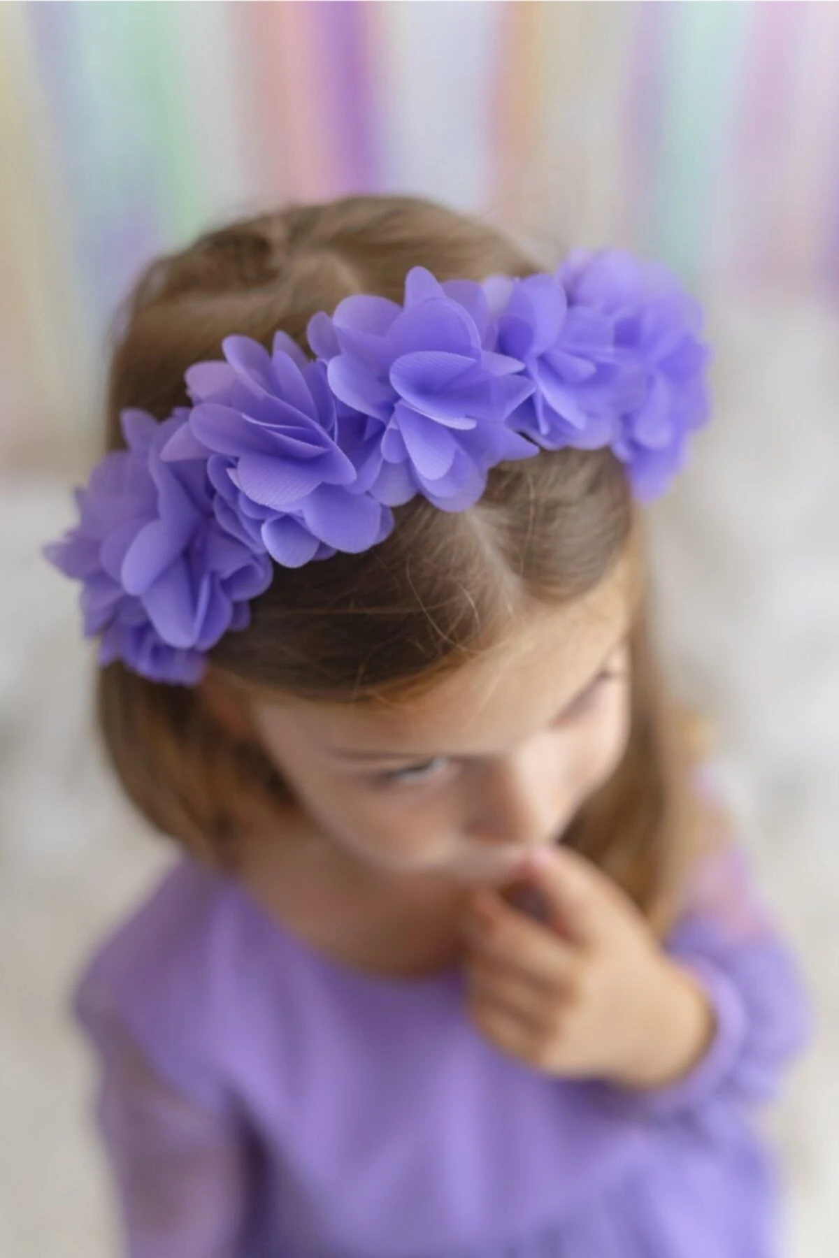 Lila Kız Çocuk Taç Frida – Taç