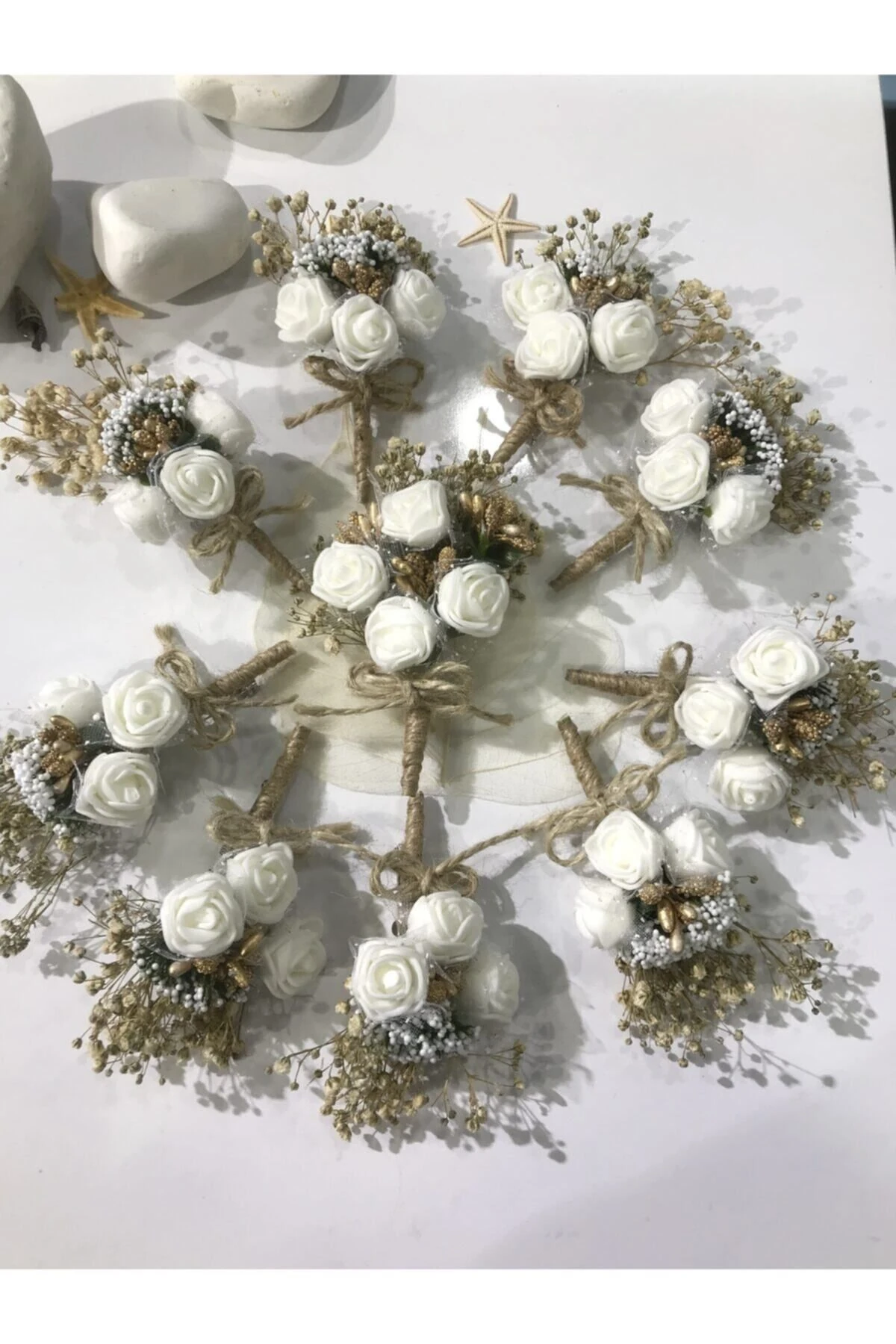 10 Adet Yaka Çiçeği - Sağdıç Çiçeği - Damat Çiçeği