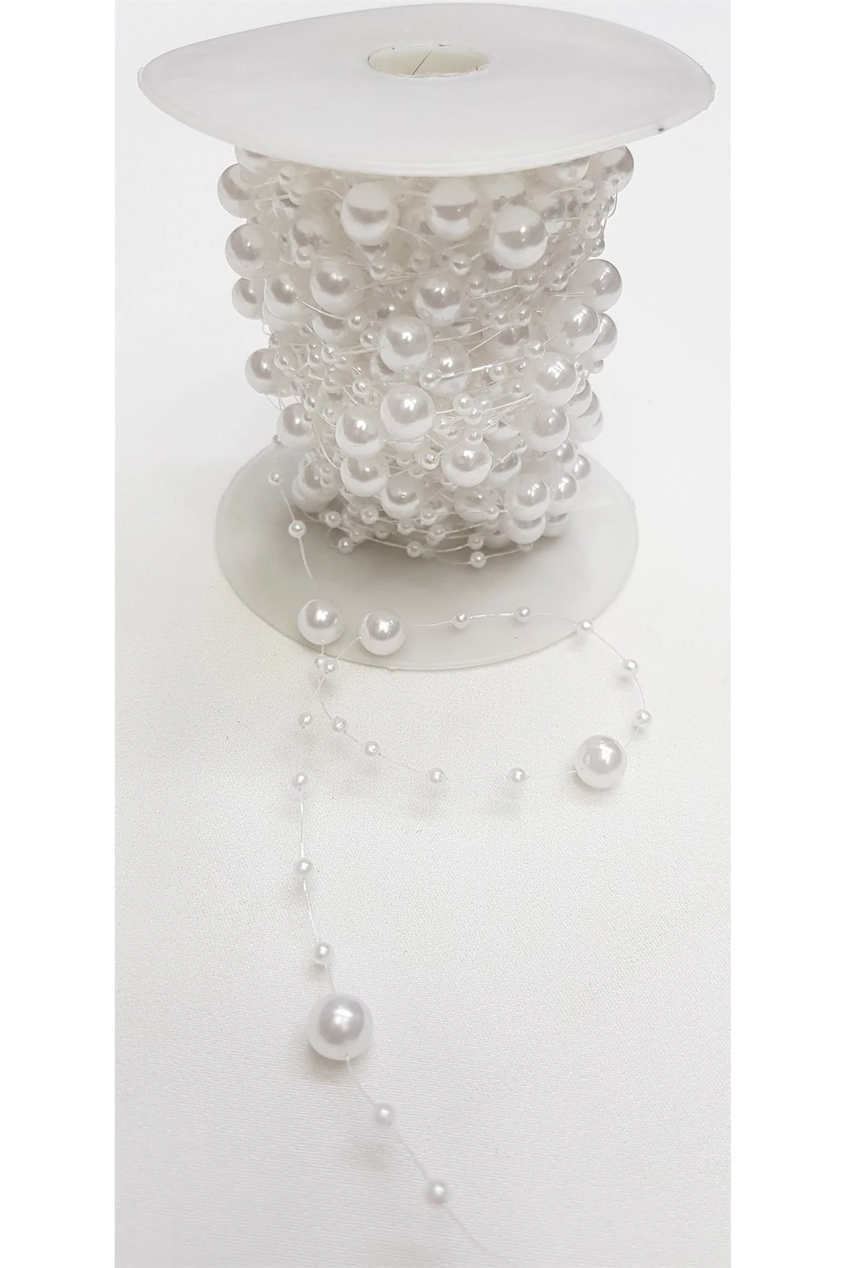 Saçaklı Misinalı Inci Krem – Dekoratif Şerit – Dekoratif Şerit