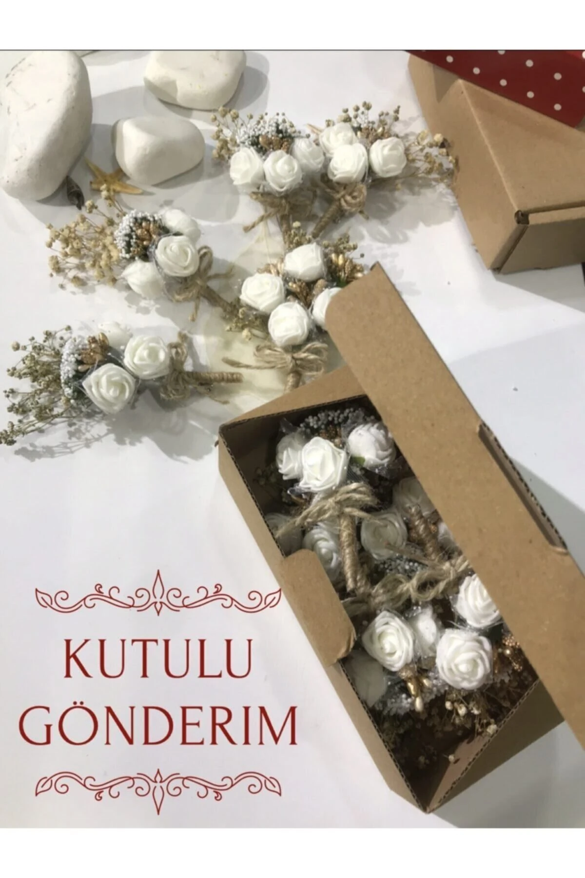 10 Adet Yaka Çiçeği - Sağdıç Çiçeği - Damat Çiçeği