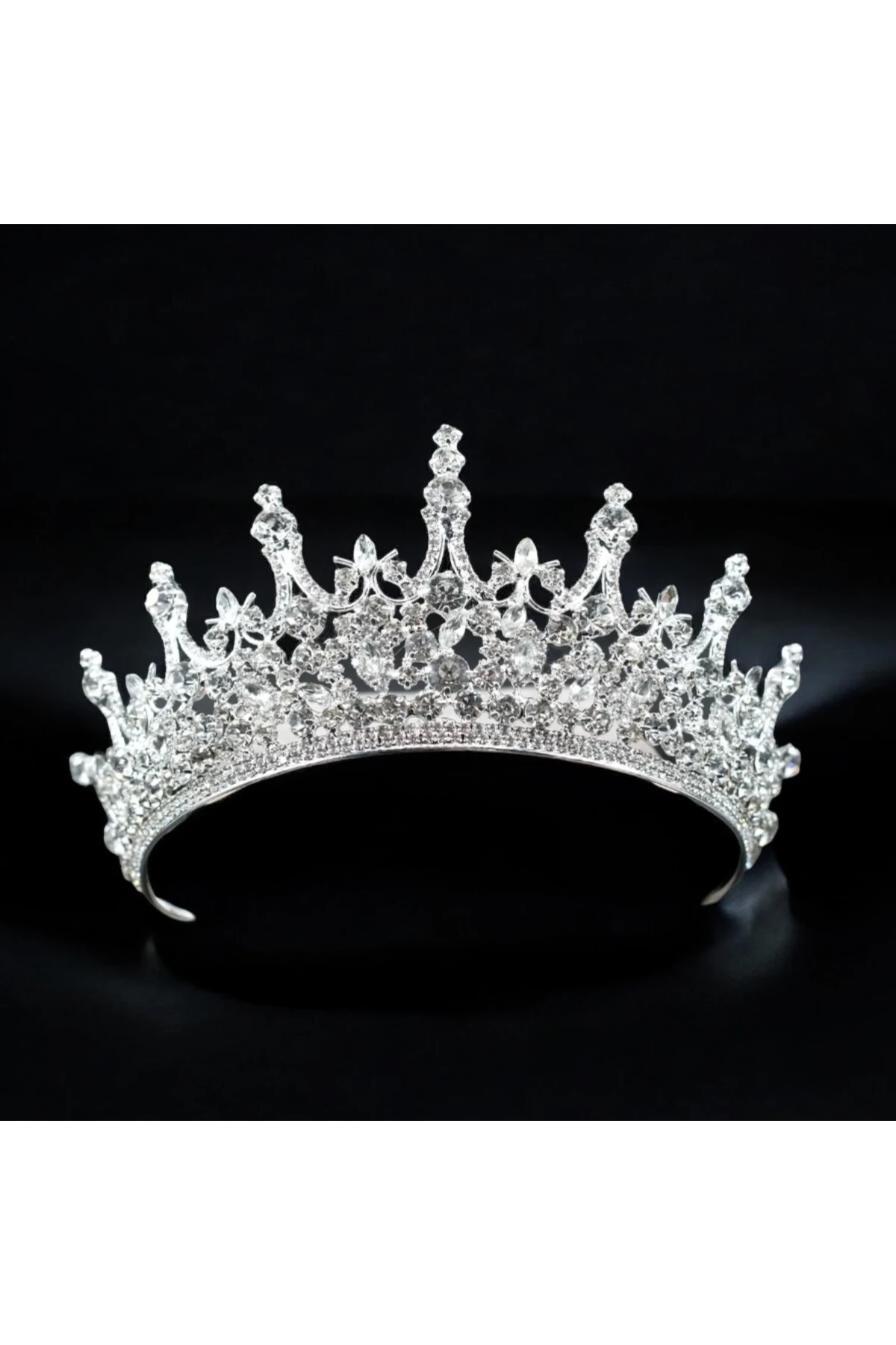 Prenses Helena Model Gelin Tacı – Zirkon Taş İşlemeli, Işıltılı ve Zarif Tasarım