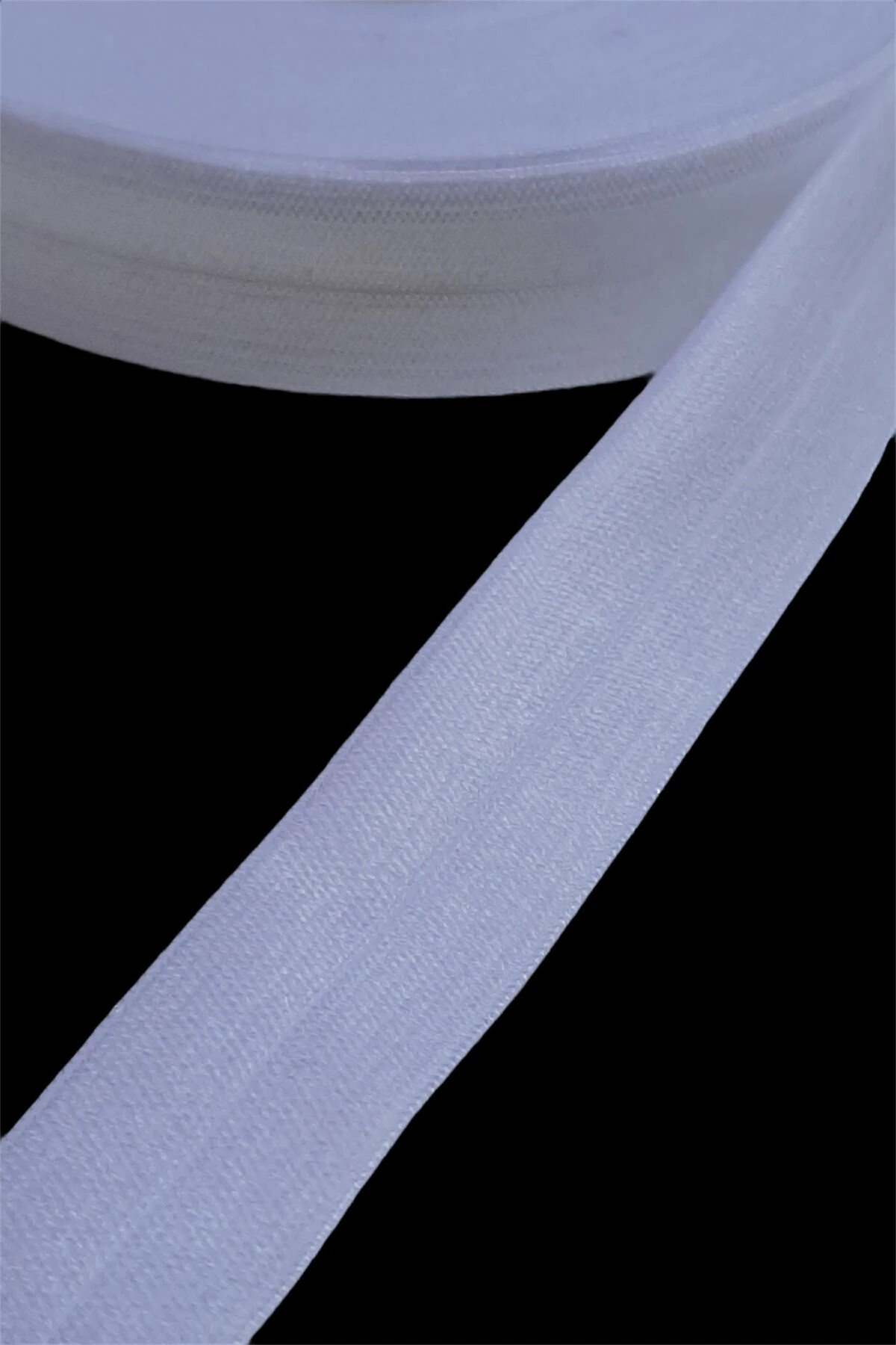 Beyaz Lastikli Saç Bandı – 1,5 cm | El İşi ve Aksesuar Tasarımı için Esnek Bant
