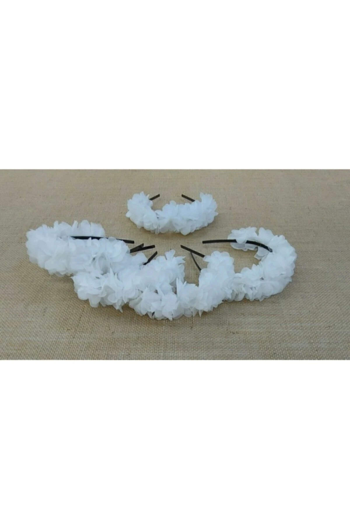 Kına Tacı Süslü Tef Nedime Bilekliği Seti Beyaz Kına Seti Beyaz – Kına Eğlence Aksesuarı – Kına Eğl