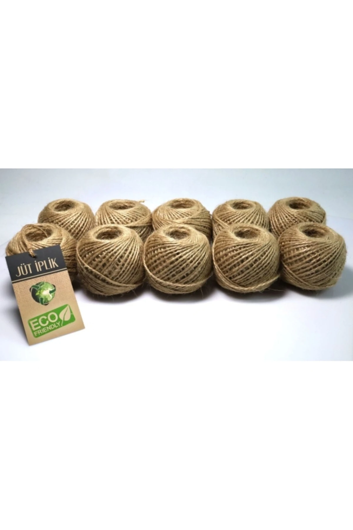 100 gr Jüt İplik 10’lu Set | Hasır, Kırnap, Doğal ve Çuval İpi