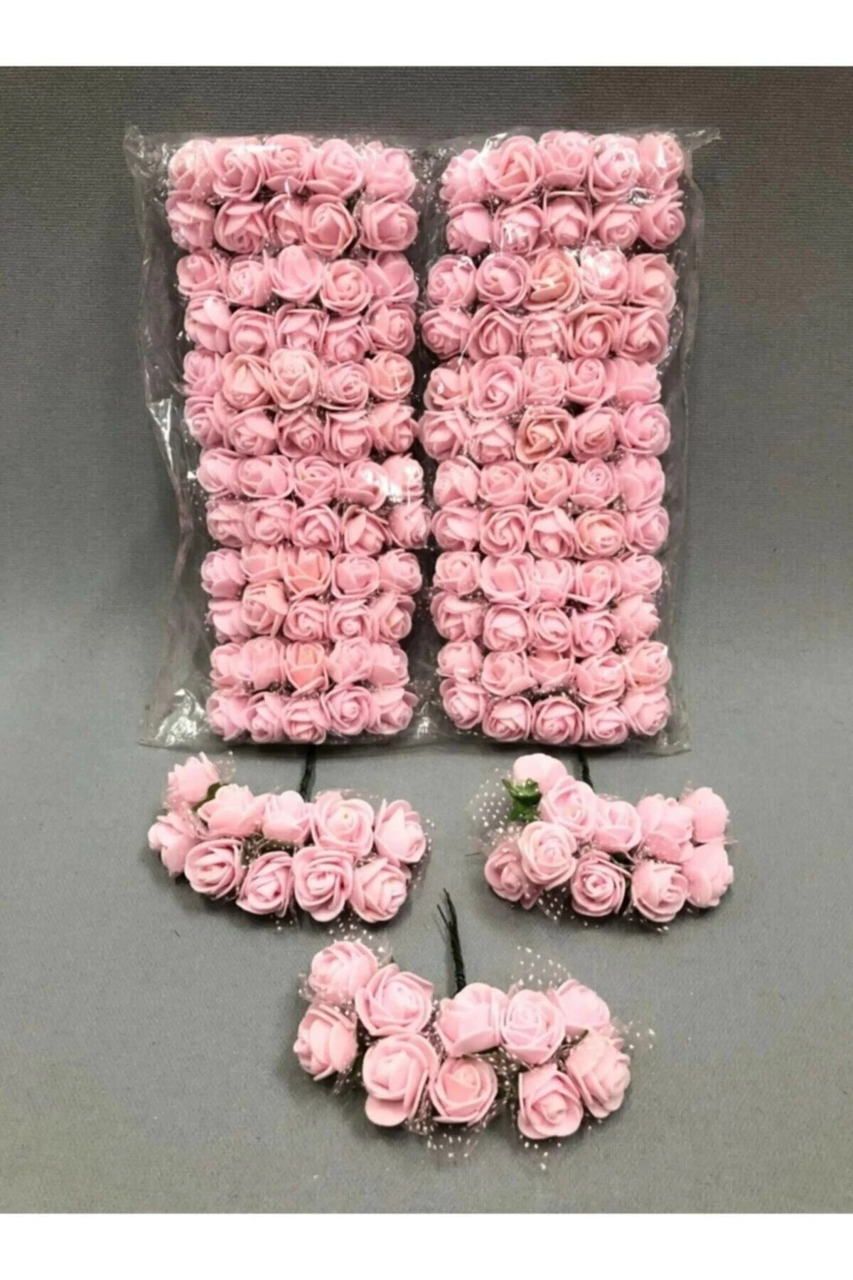 144’lü Lateks Yapay Çiçek Paket | Dekoratif Masa ve Fon Süsleme