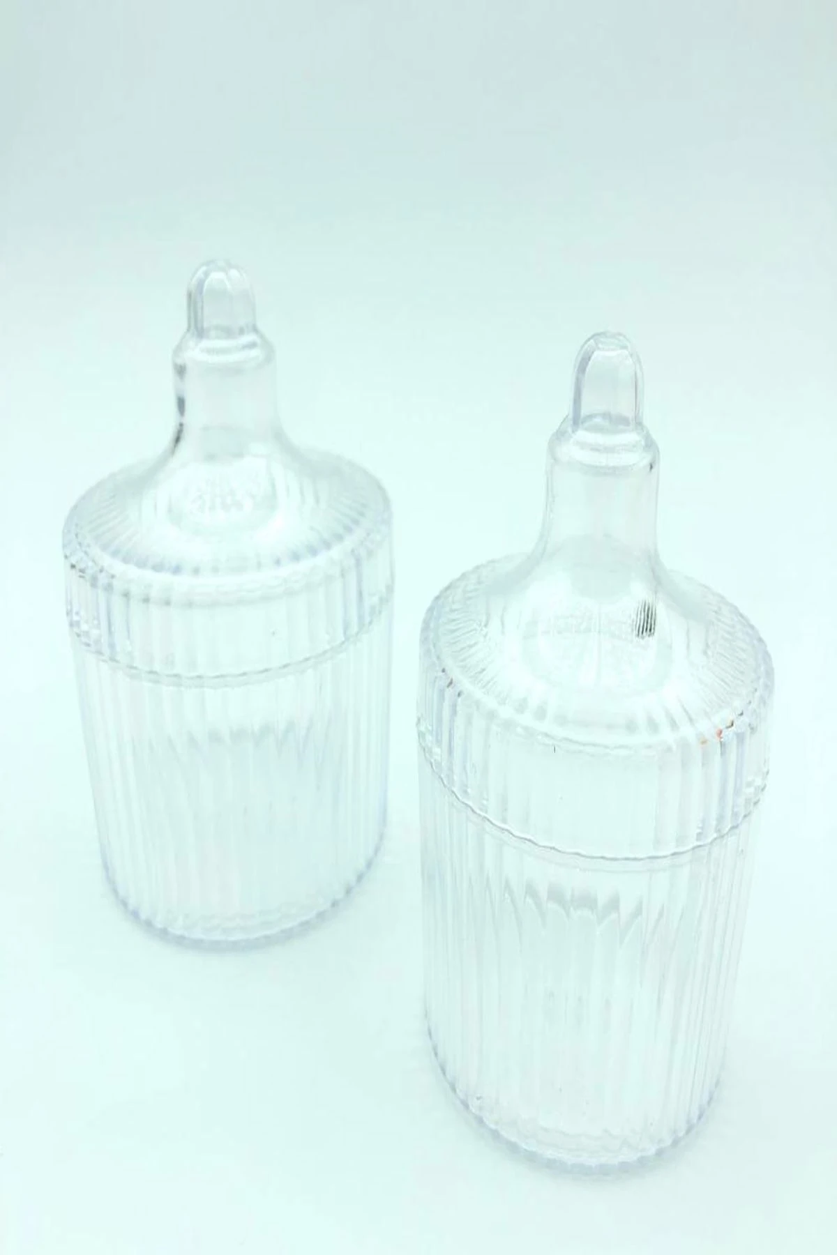 1 Adet Yuvarlak Mika Kutu – Çok Amaçlı Şekerlik & Mumluk