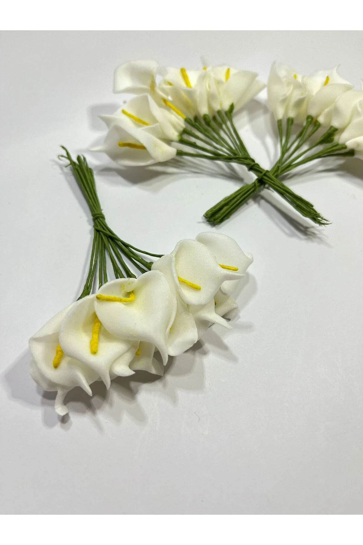 Dekoratif Beyaz Gala Çiçeği – 2 Demet | Gerçekçi Yapay Çiçek