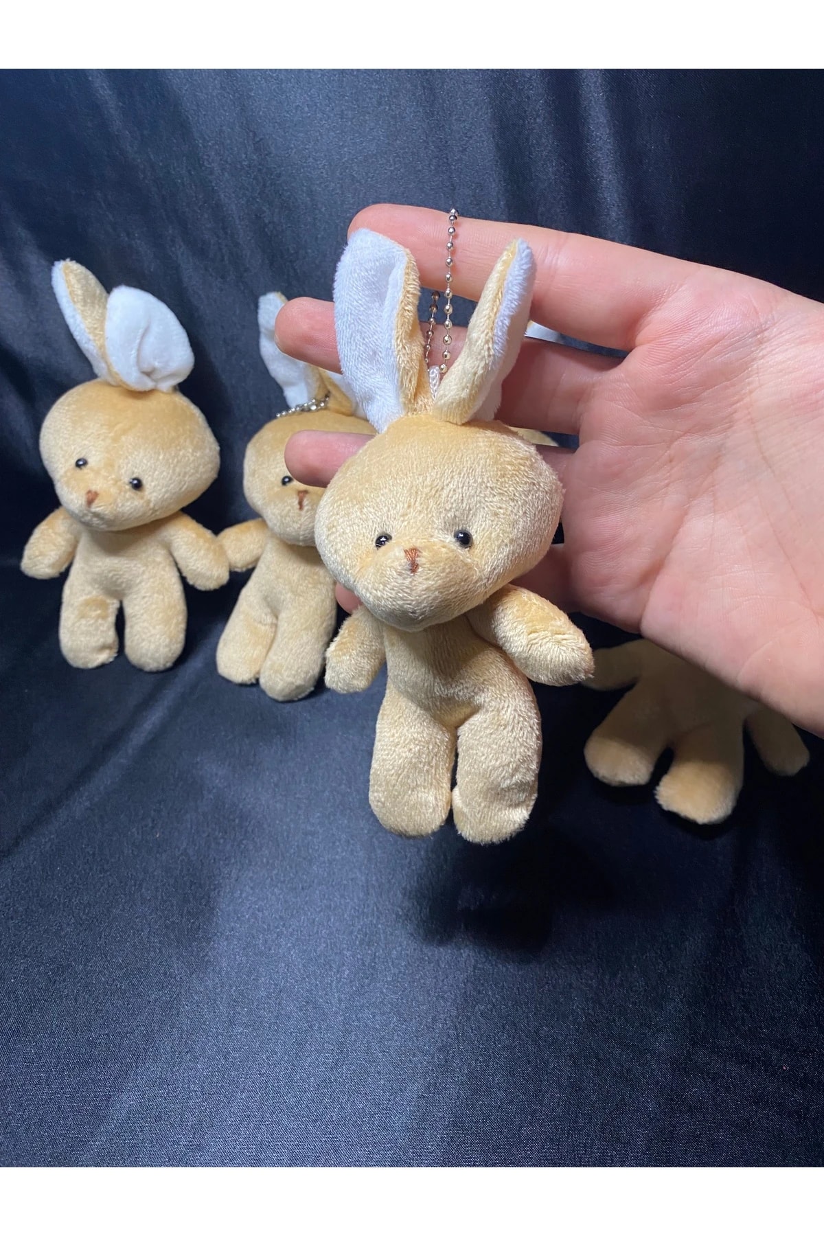 Tavşan Figürlü Peluş Ayıcık Anahtarlık - Anahtarlık & Çanta Süsü (1 Adet)