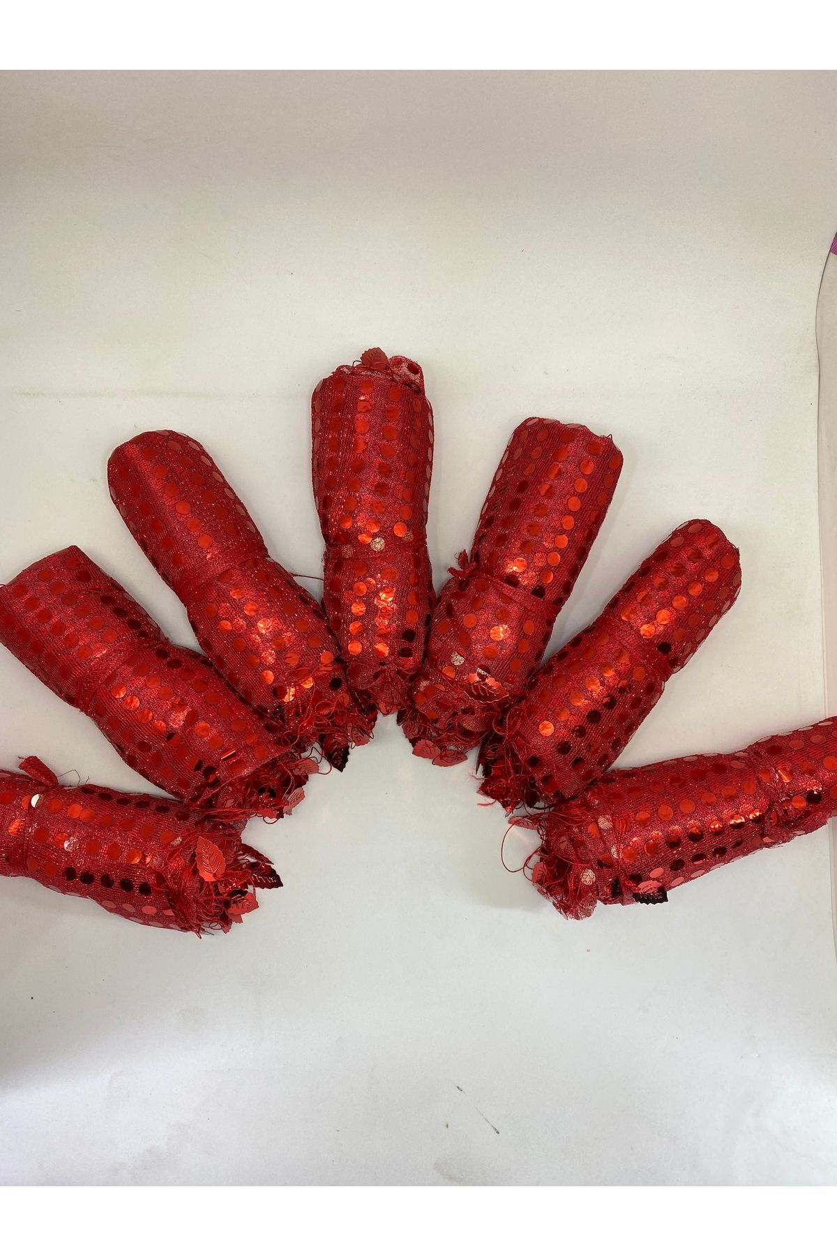 Kırmızı Halay Mendili, Gelin Mendili, Pullu Halay Mendili 10 Adet – Magnet, Hediyelik, Süs Aksesuarı