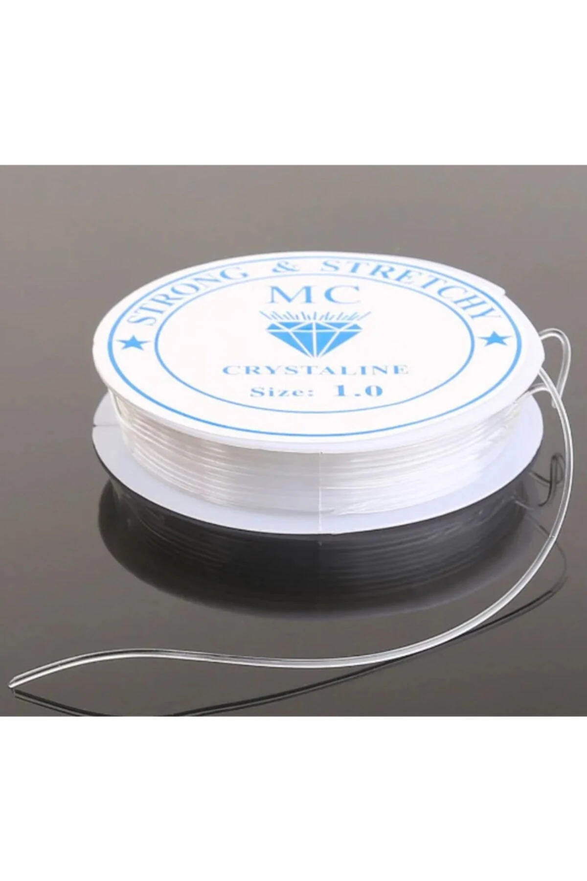 1 mm Lastikli Şeffaf Misina | Esnek Boncuk Misinası