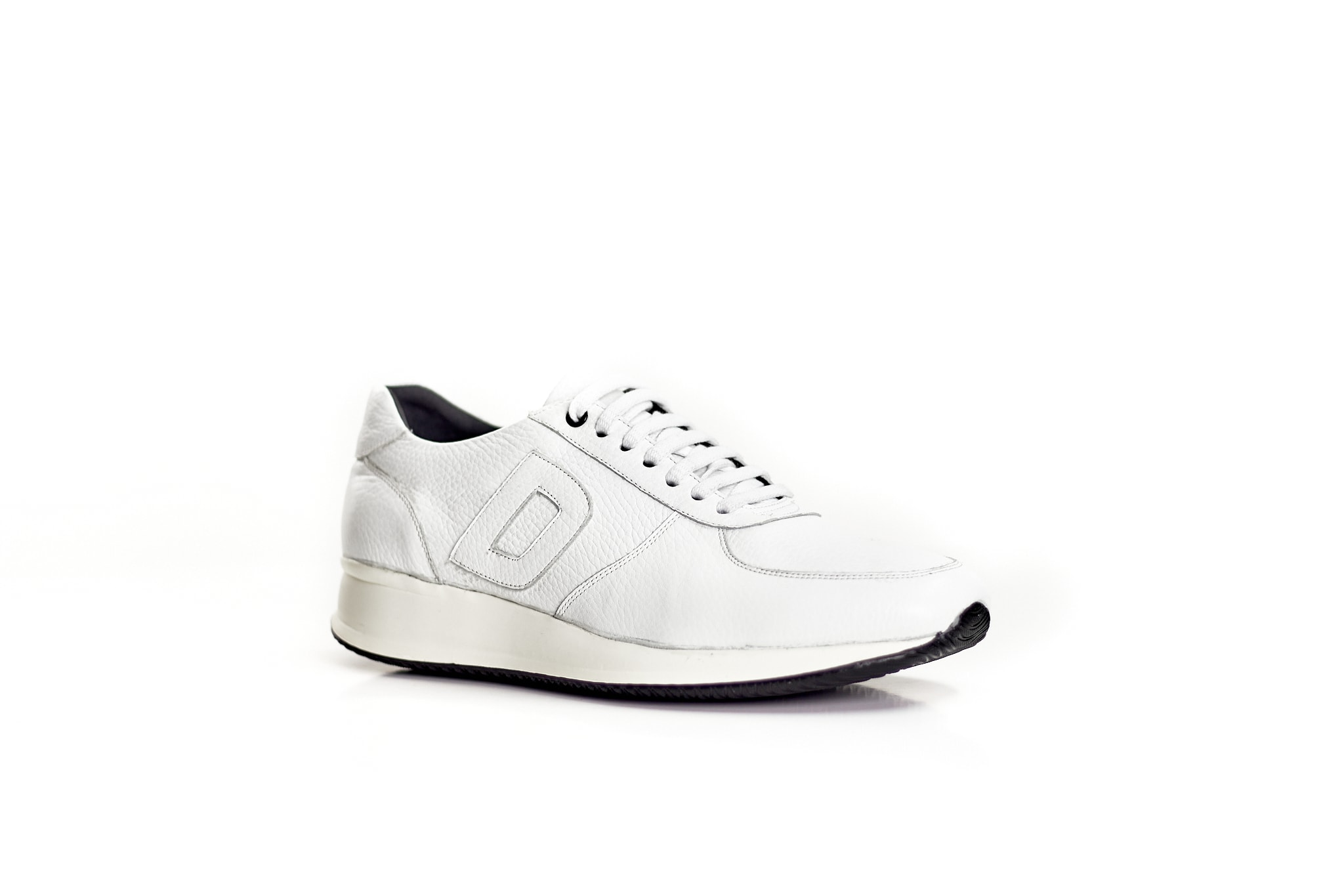 D desenli Hakiki Deri Erkek Sneaker 9910