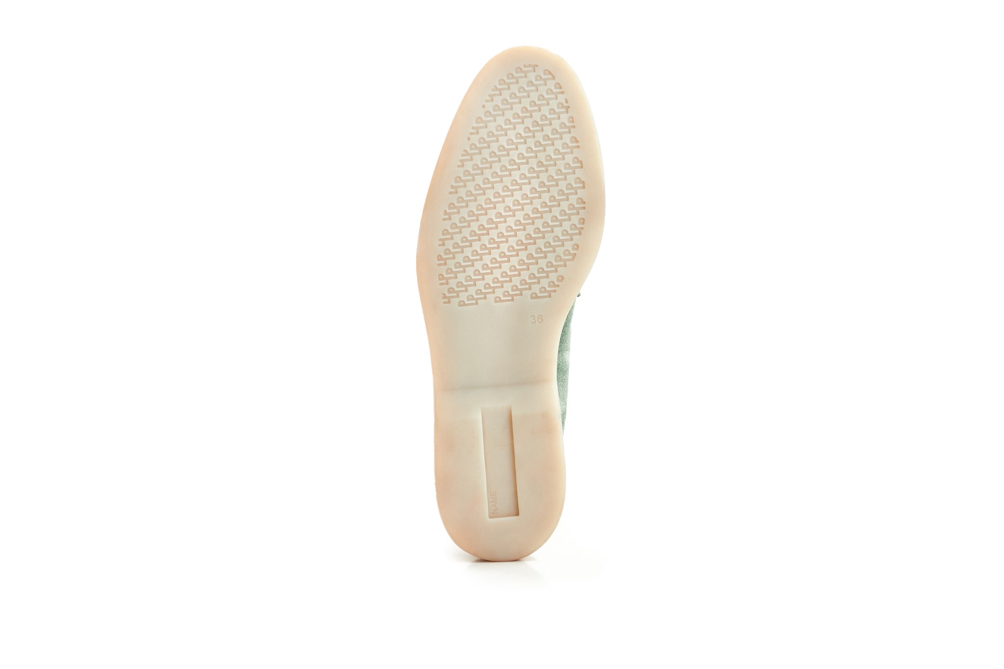 Toka Detaylı Bıyık Kadın Loafer Ayakkabı 9675 - Su Yeşili