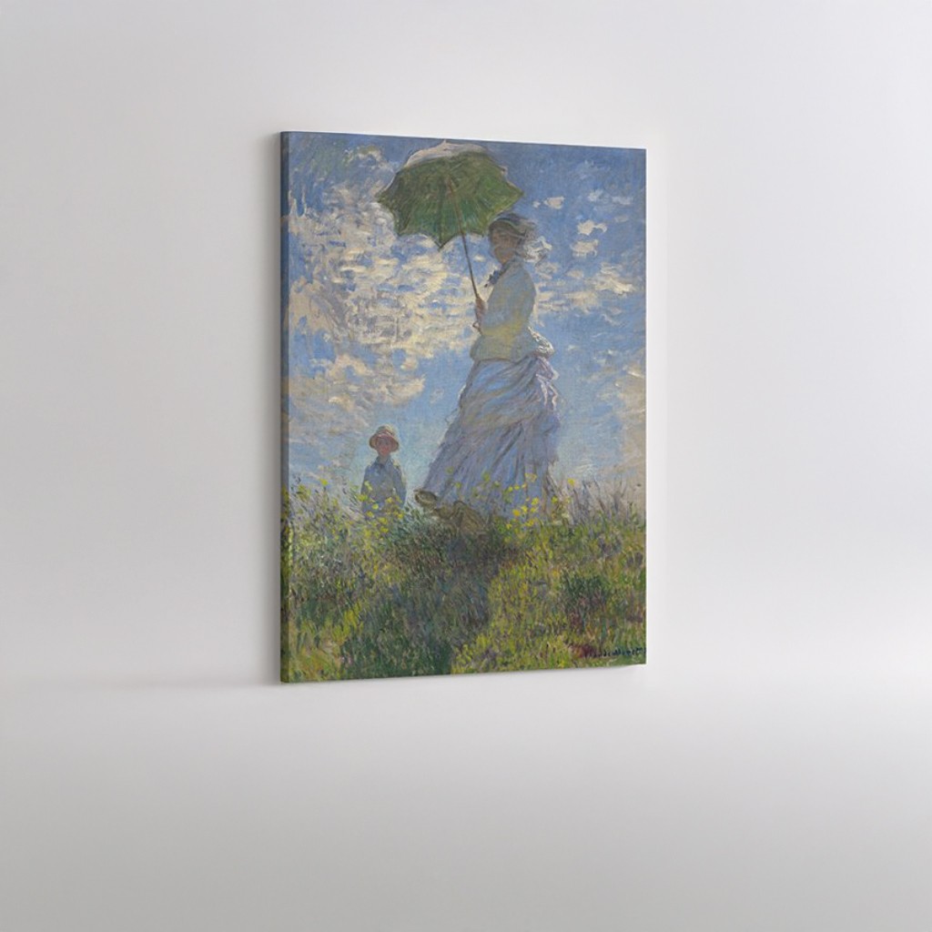 Claude Monet – Gezinti (Şemsiyeli Kadın) Kanvas Tablo