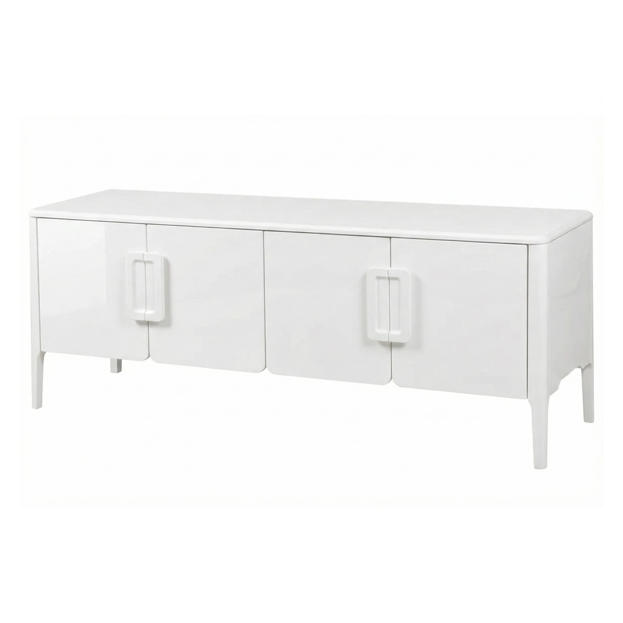 Modern Oval Hatlı Konsol Dolap