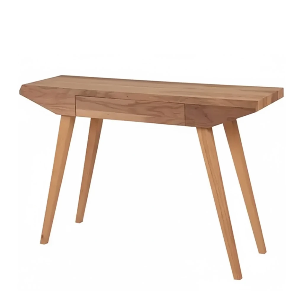 Açılı Tasarım Ceviz Görünümlü Çekmeceli Dresuar & Makyaj Masası