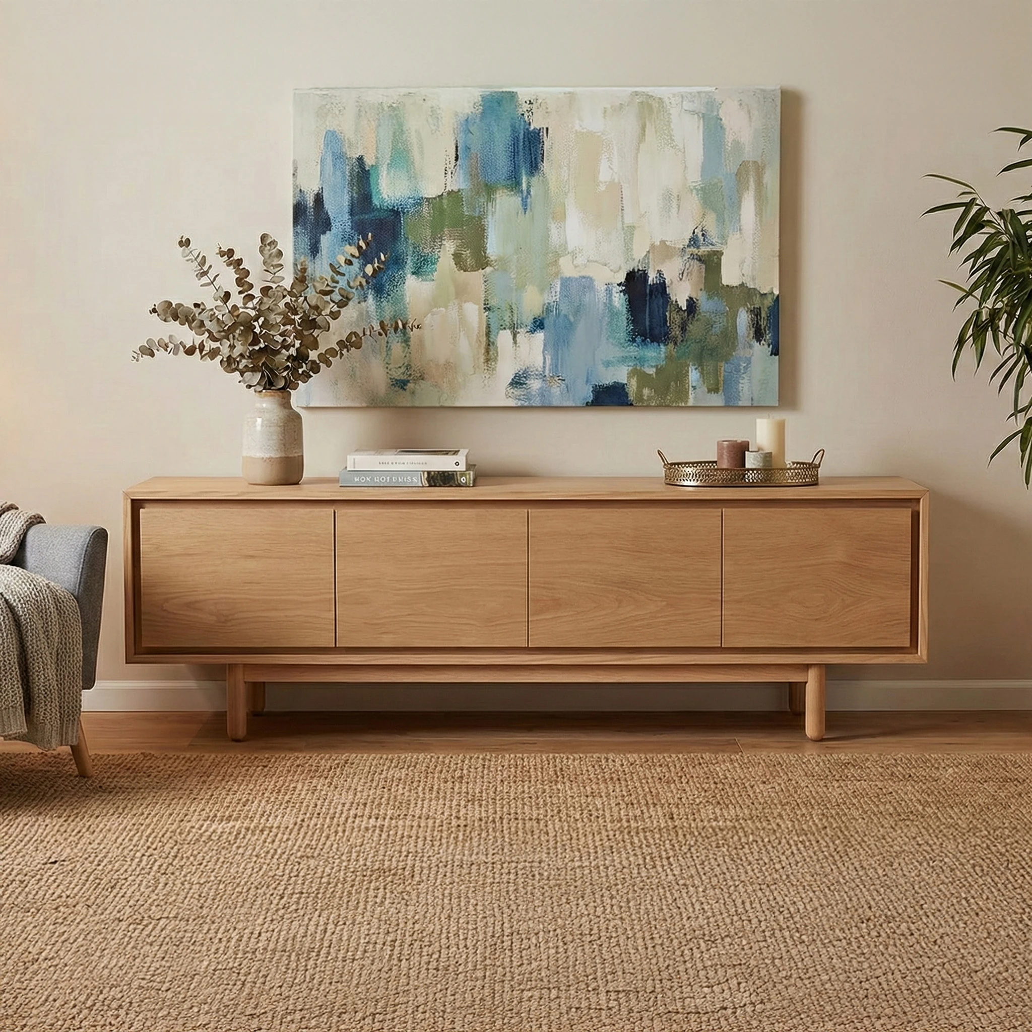 Modern Meşe TV Ünitesi