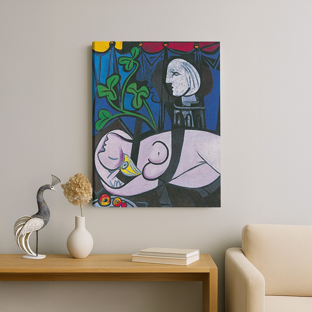 Pablo Picasso – Çıplak, Yeşil Yapraklar ve Büst Kanvas Tablo