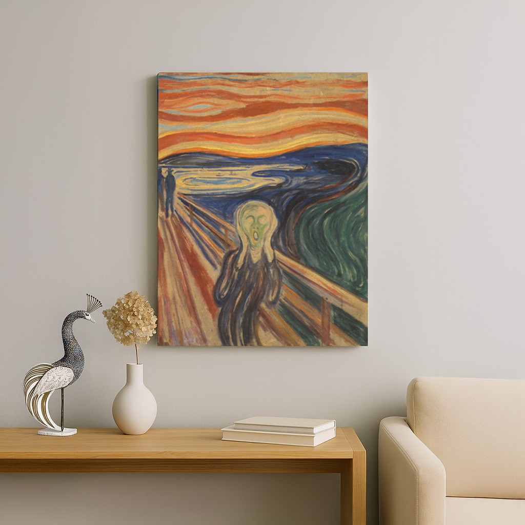 Edvard Munch – Çığlık Kanvas Tablo