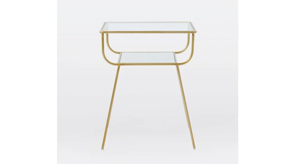 Elora Gold Metal Geyik Yan Sehpa – Şık ve Dekoratif Tasarım