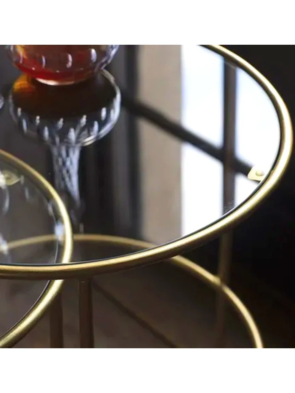 Elysia 2li Yuvarlak Zigon Sehpa 