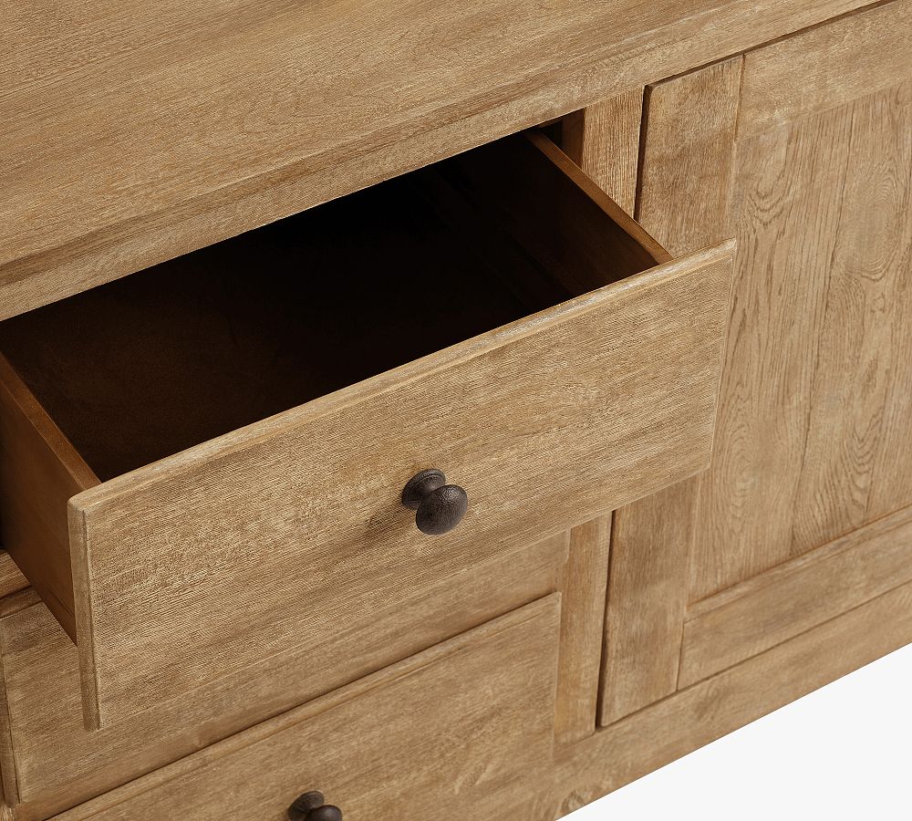 Ventura Konsol – %100 Meşe Masif, El İşçiliği Modern Rustik Tasarım