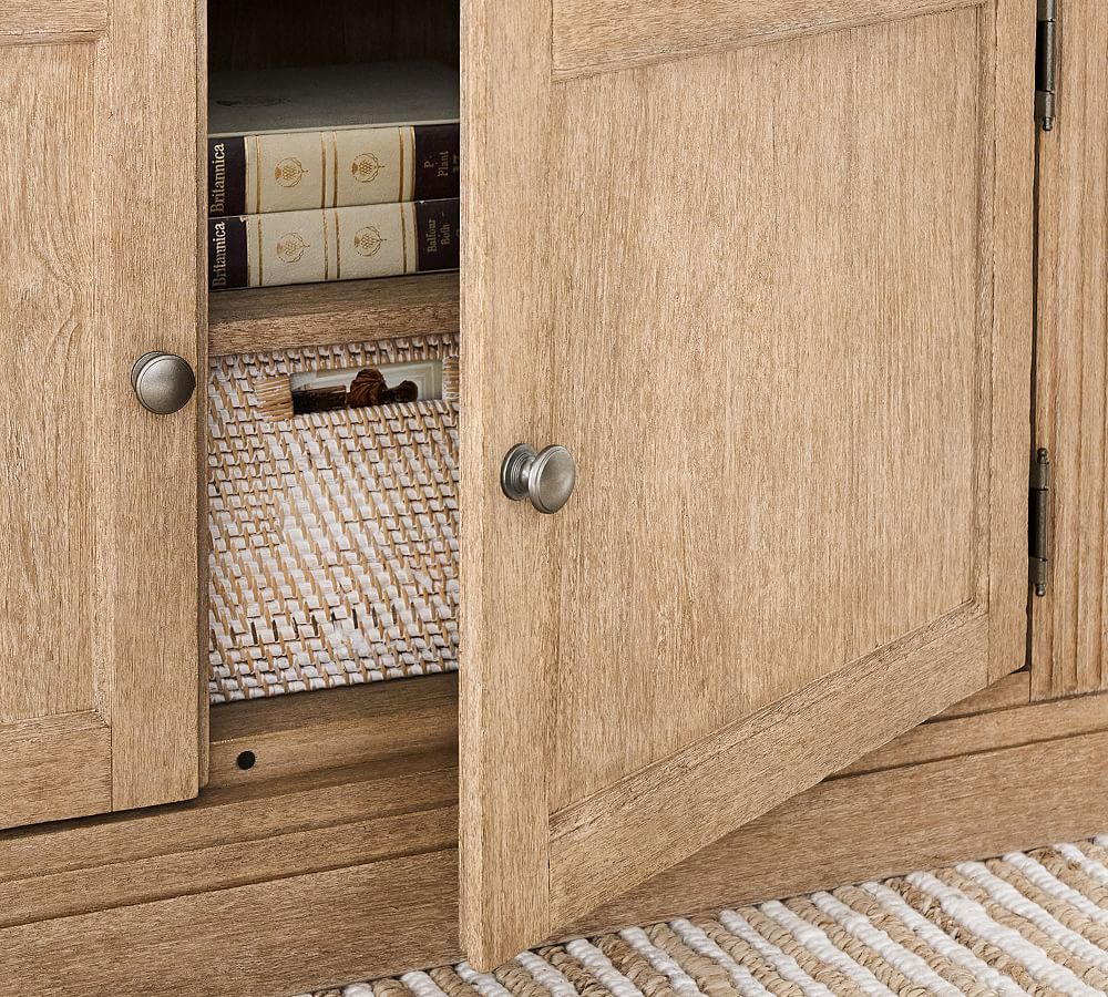 Lunara Camlı Masif Vitrin Dolap