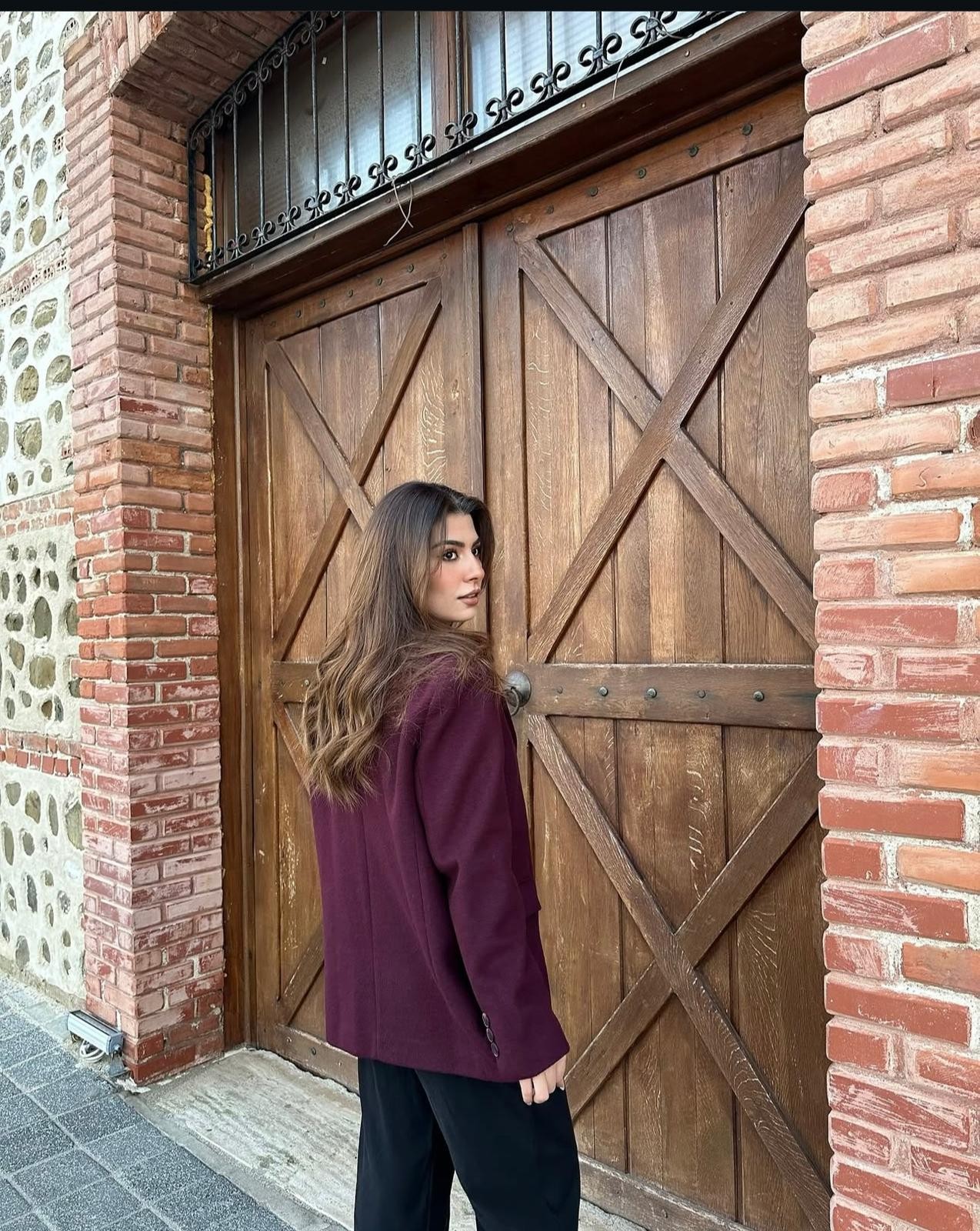 Bordo Blazer Ceket