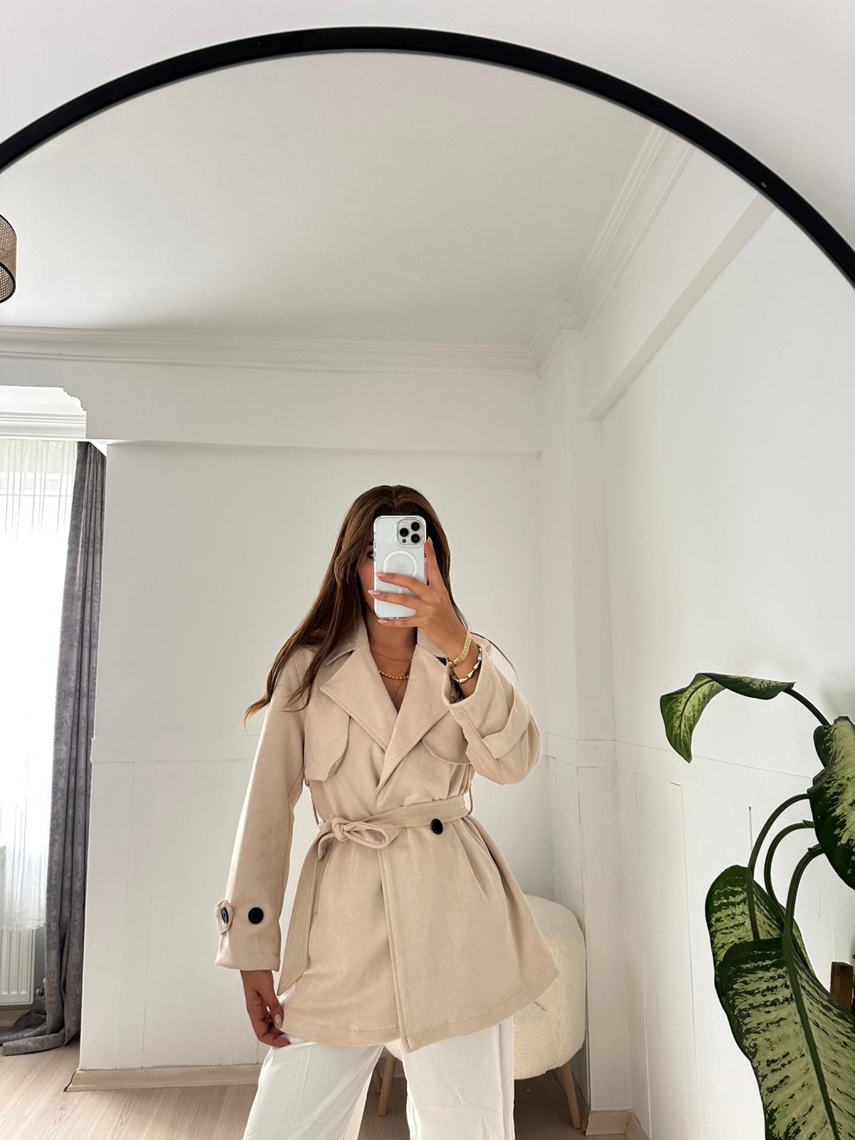 Nubuk orta boy trenç