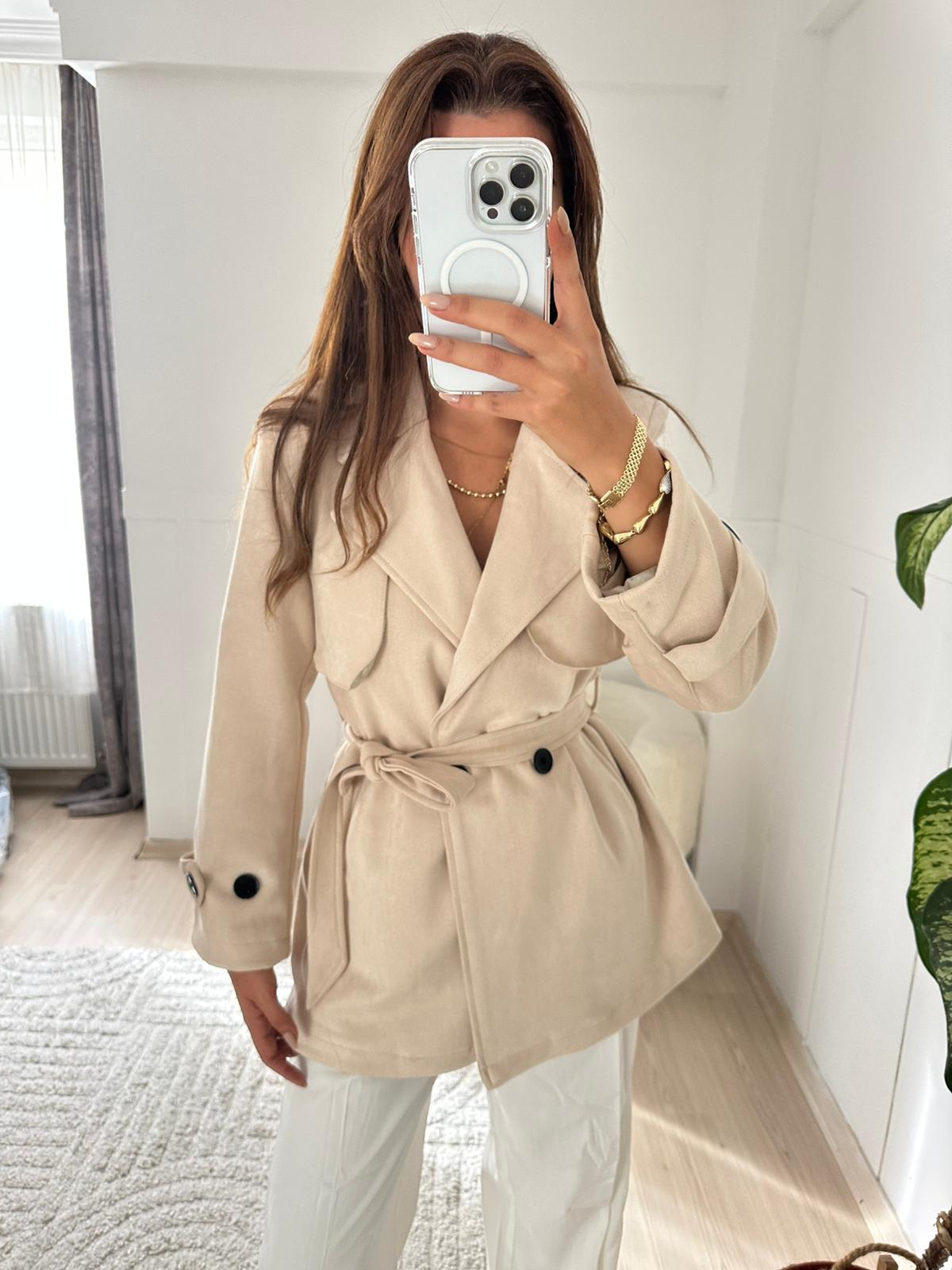 Nubuk orta boy trenç