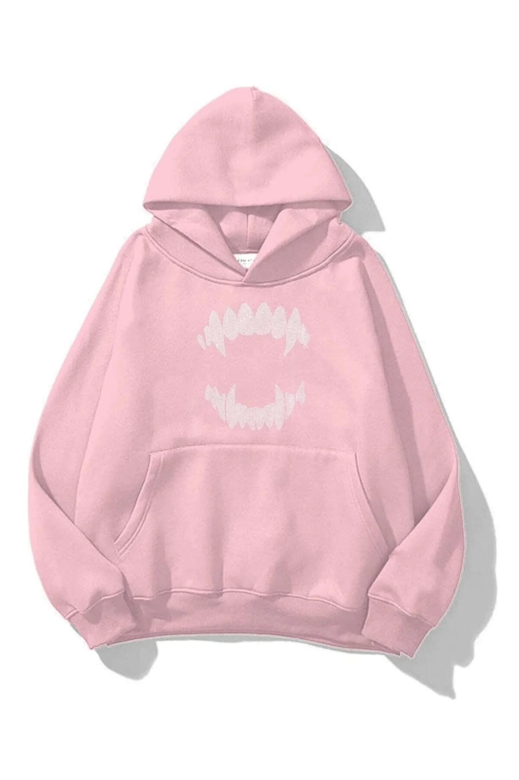 Unisex Teeth Taş Baskılı Sweatshirt