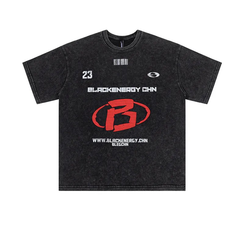 Vintage Blackenergy B Symbol Yıkamalı Kumaş (Unisex) T-Shirt