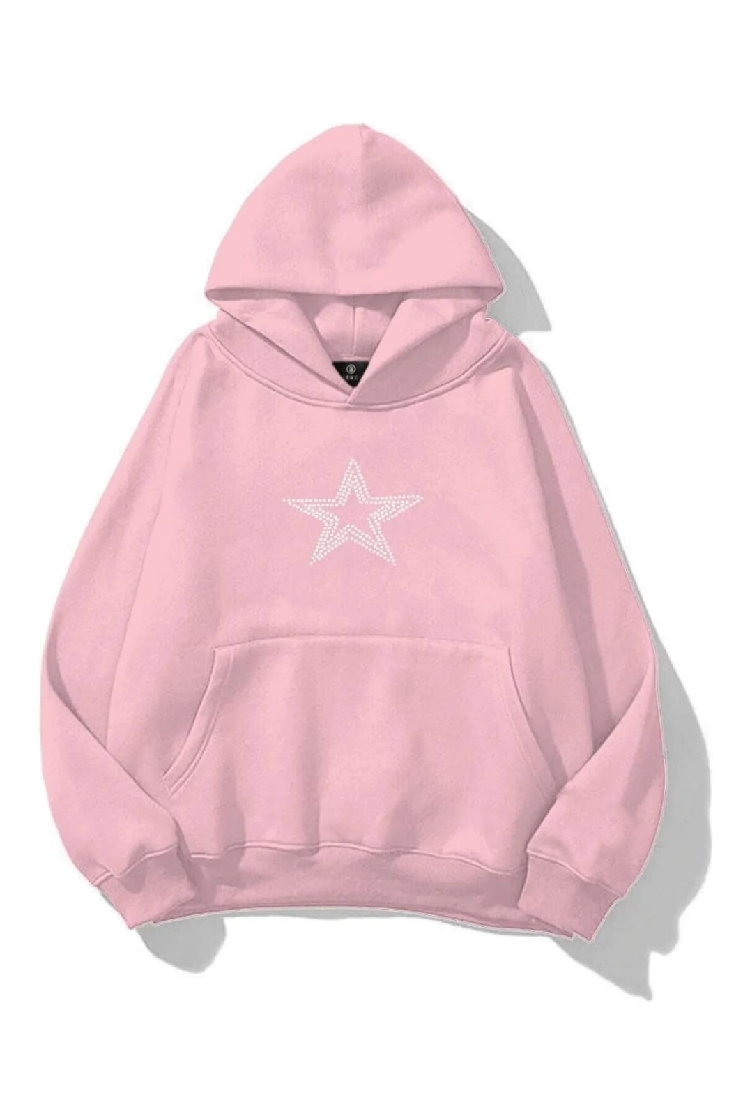 Harajuku Unisex Star Stroke Taş Baskılı Sweatshirt