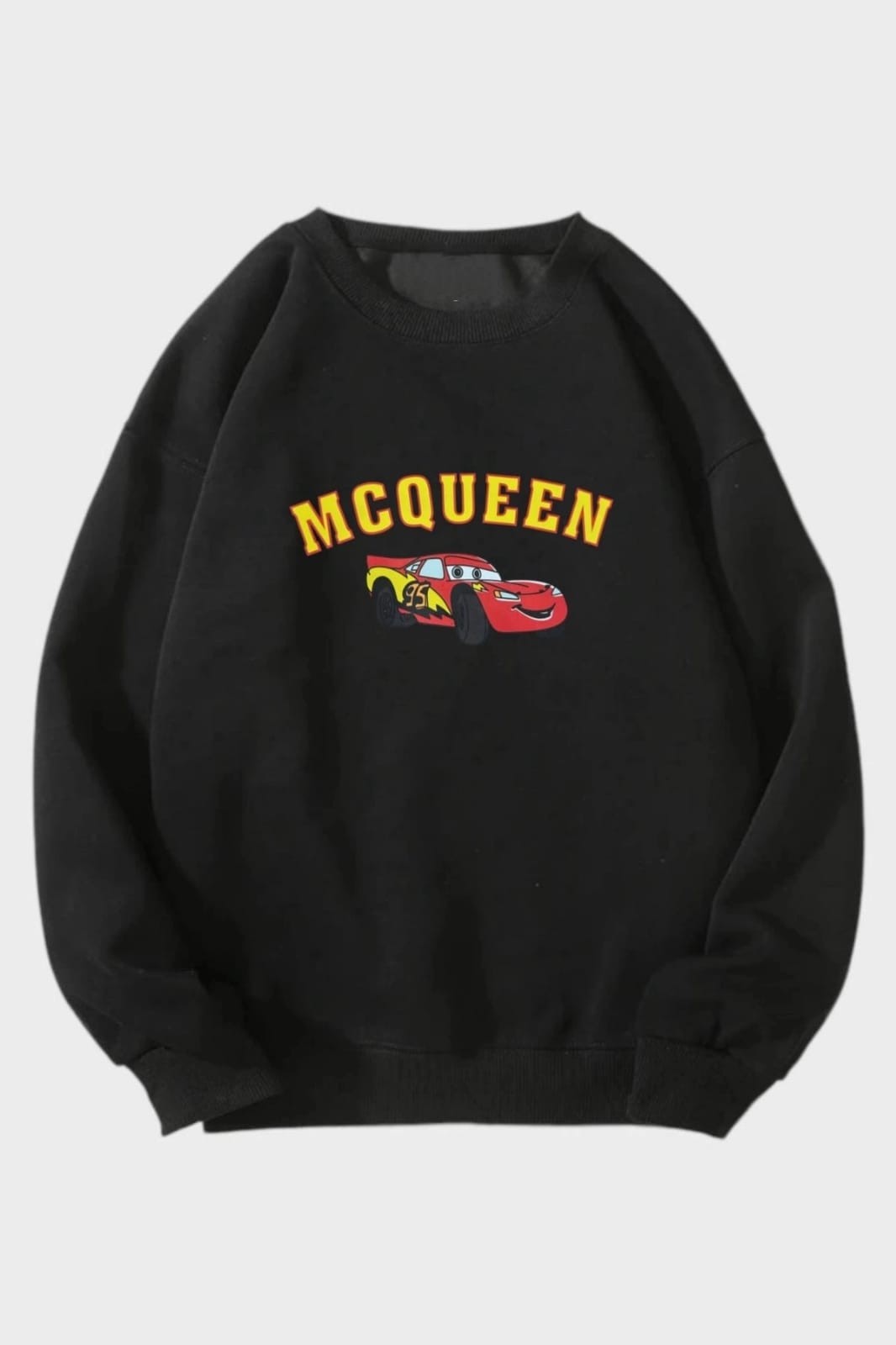  Mcqueen Car Sırt Baskı Sweatshirt