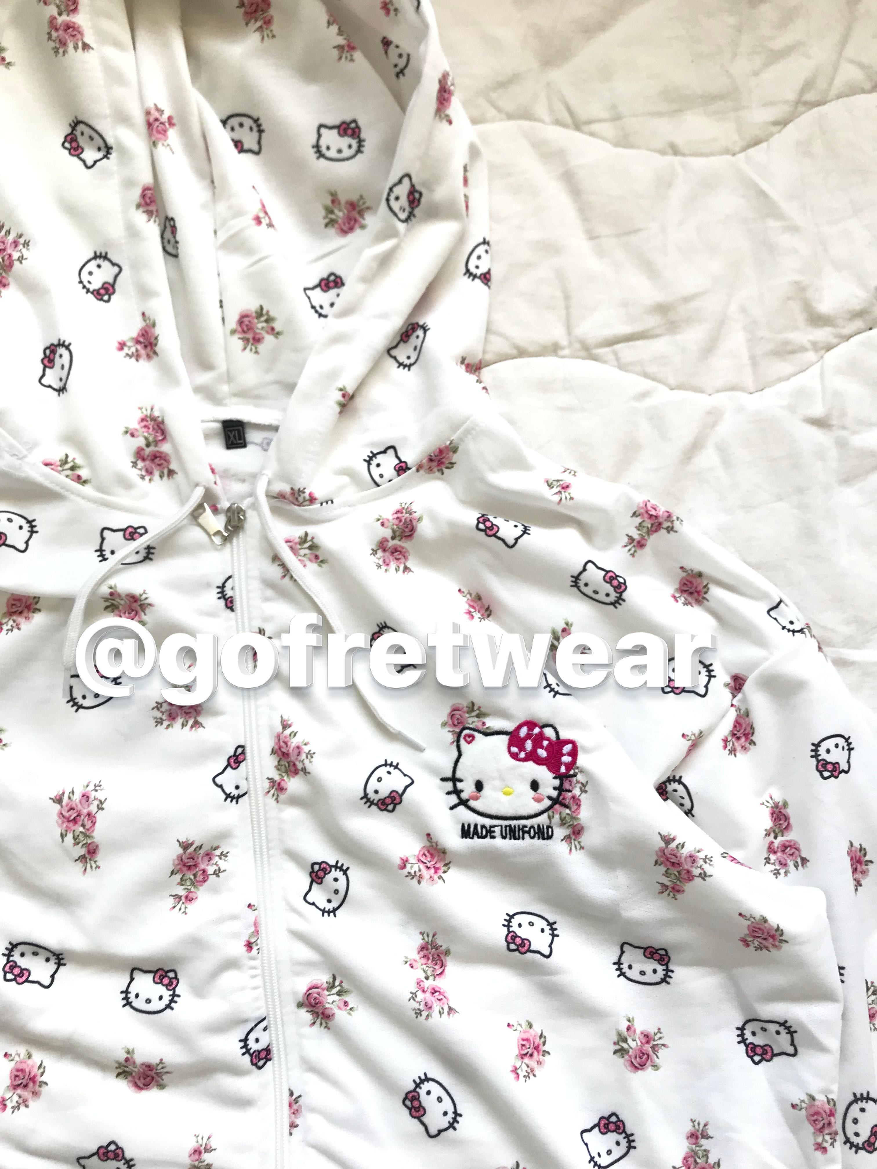 Sanrio Anime Kawaii Hello Kitty Detail Hırka