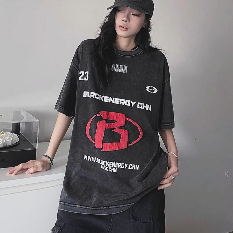 Vintage Blackenergy B Symbol Yıkamalı Kumaş (Unisex) T-Shirt