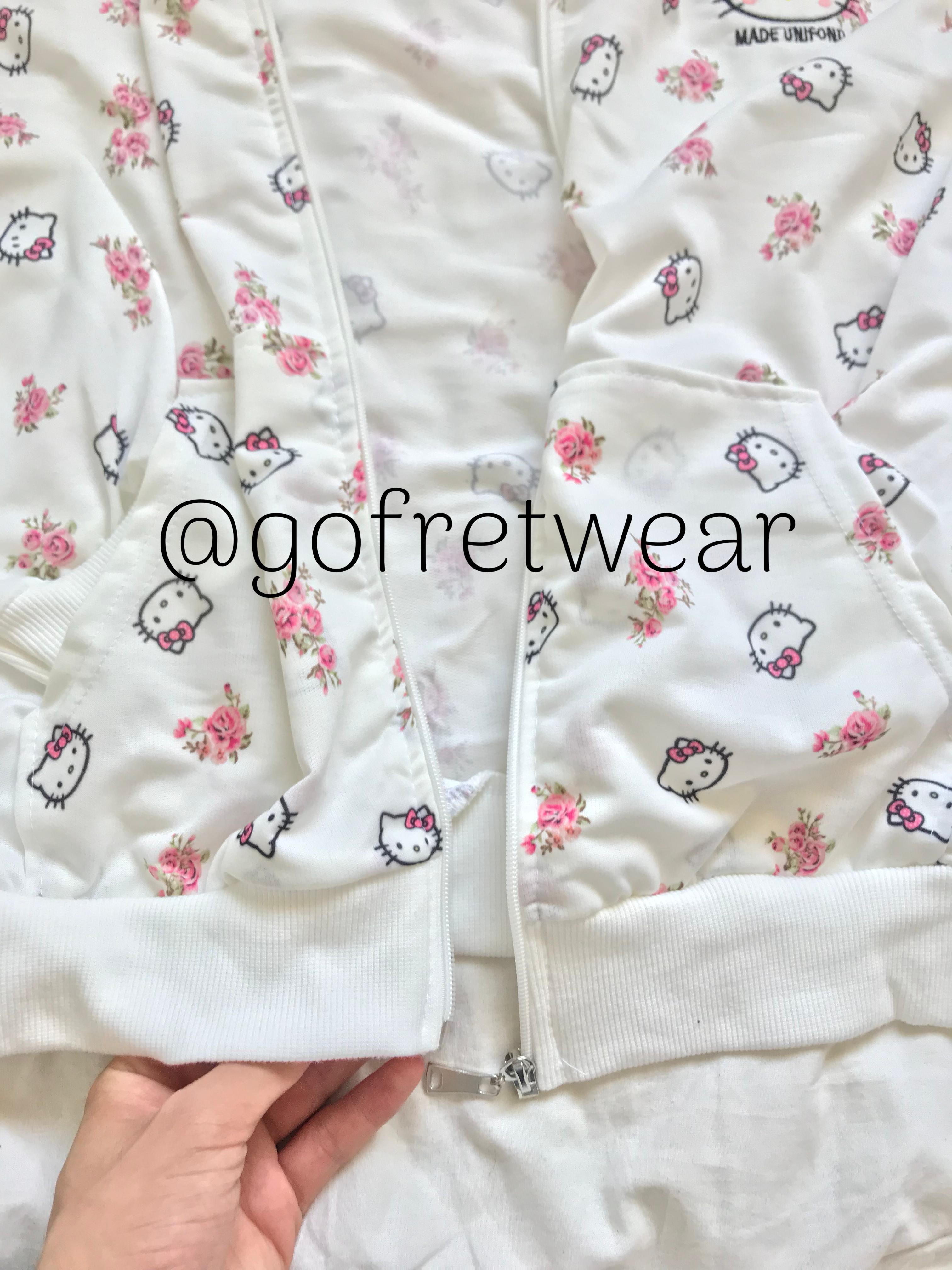 Sanrio Anime Kawaii Hello Kitty Detail Hırka