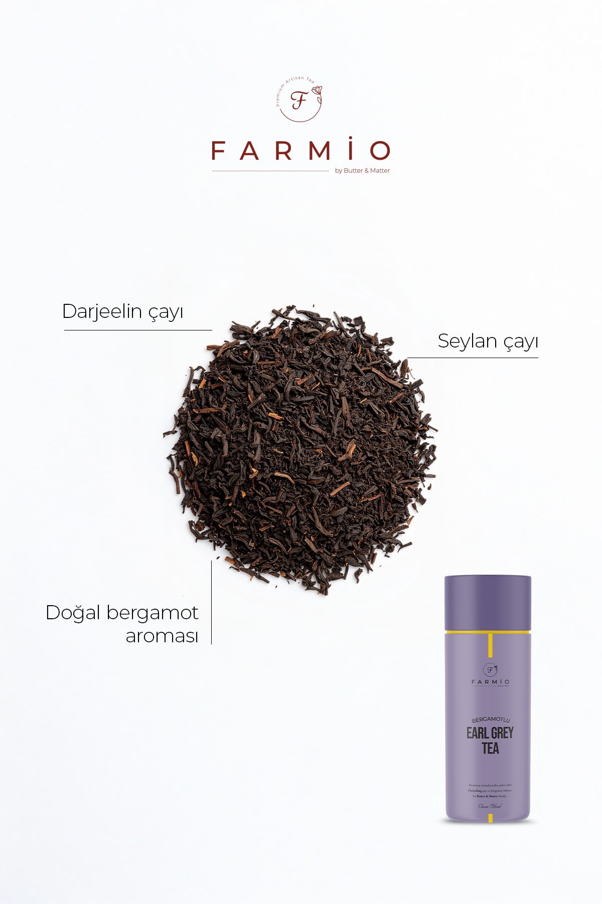 Earl Grey – Darjeeling - Classic Blend – 12 Poşet – Bir Butter & Matter Klasiği