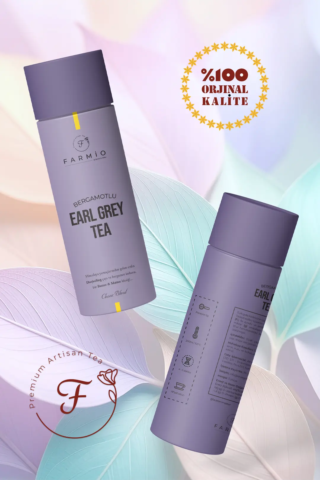 FARMİO - Earl Grey – Darjeeling - Classic Blend – 50gr – Bir