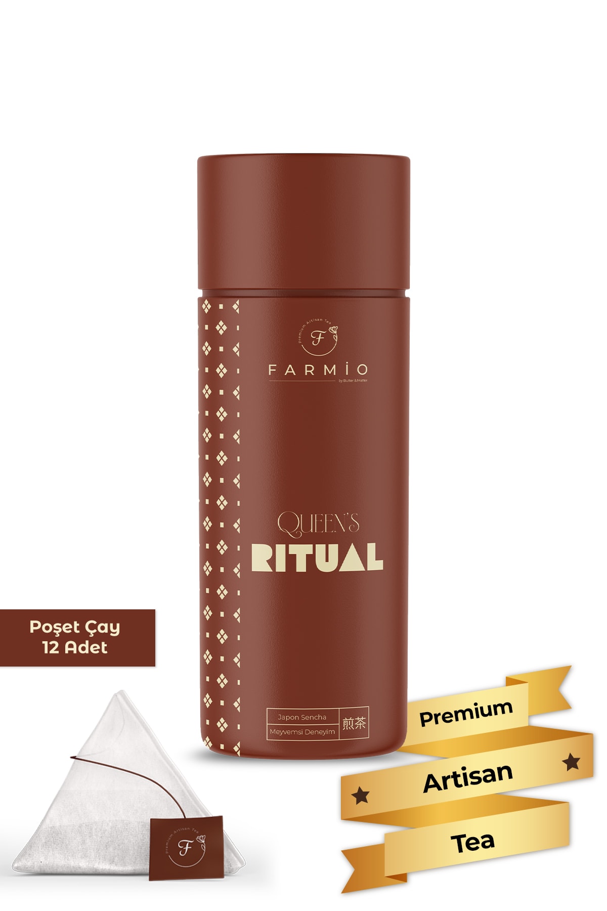 QUEEN’S RITUAL – 12 Poşet - Japon Sencha Harmanı – Meyvemsi Deneyim