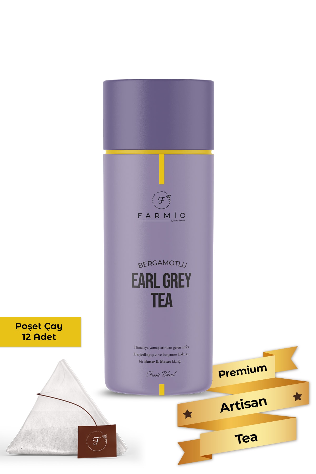 Earl Grey – Darjeeling - Classic Blend – 12 Poşet – Bir Butter & Matter Klasiği