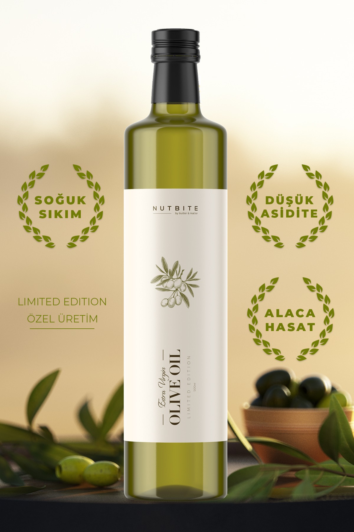 Alaca Hasat Soğuk Sıkım Naturel Sızma Zeytinyağı - Limited Edition