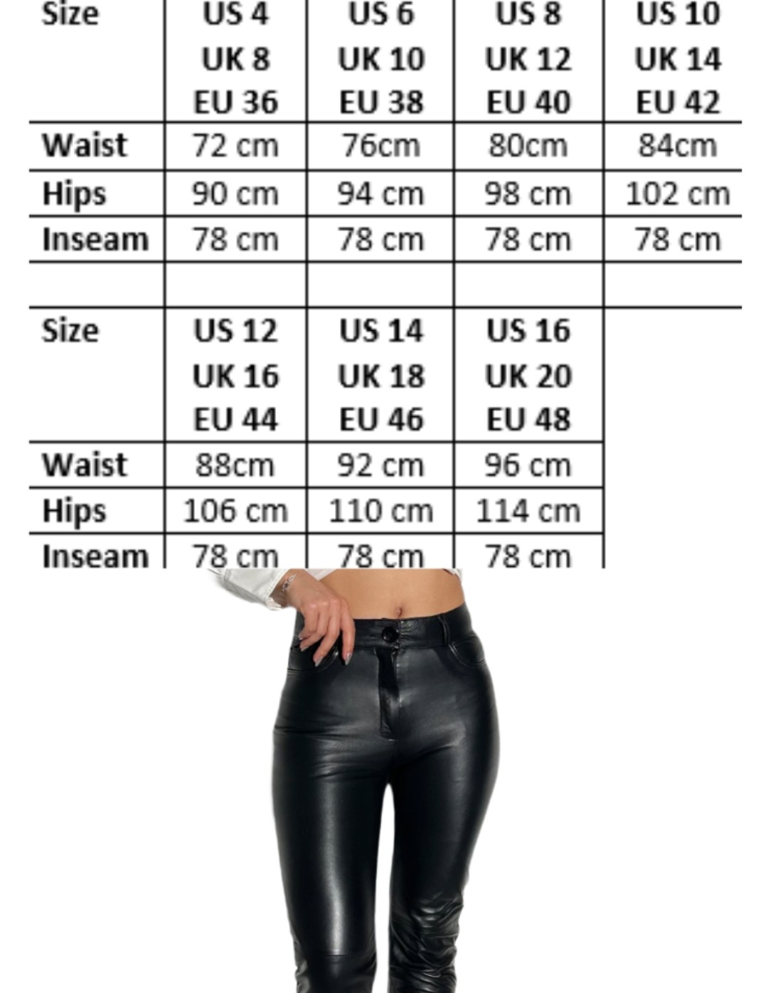 Jean Model 5 Pocket Black Genuine Leather Pants Aster