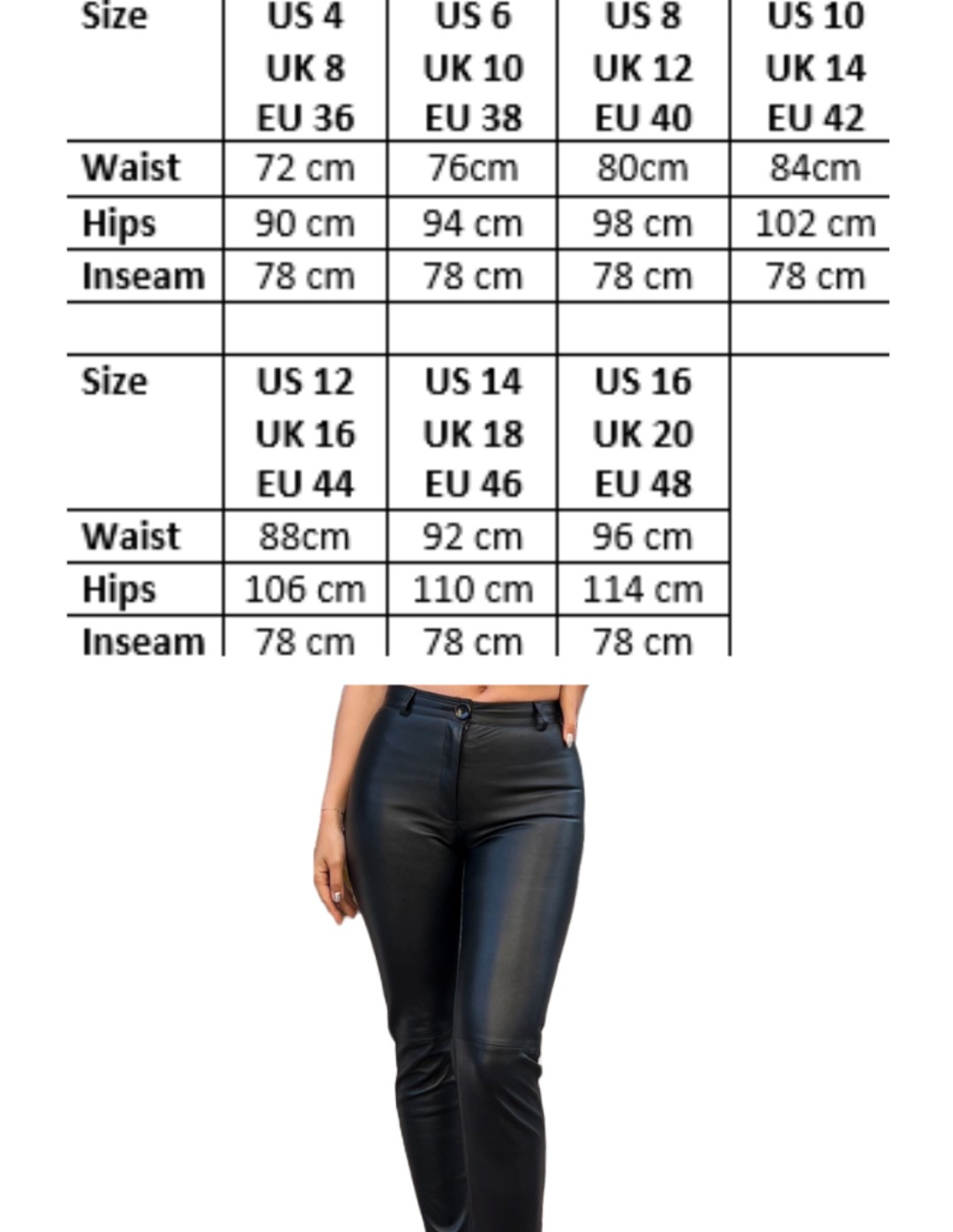 Perfect fit Leather Pants for Women Black Genuine Leather Leggings Adel