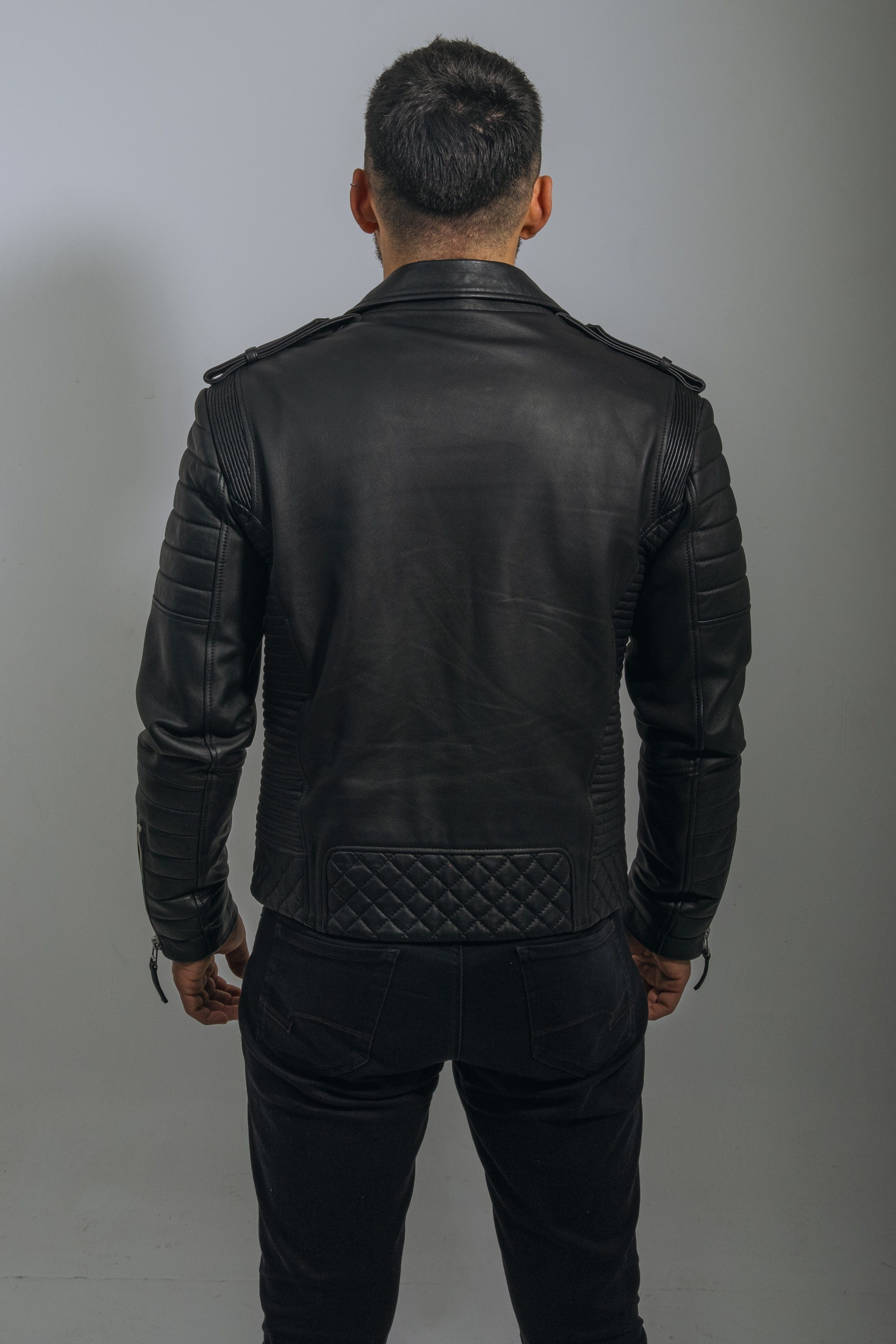 Premium Quality Biker Style Handmade Genuine Leather Jacket for Man Best Gift Stylish Blade