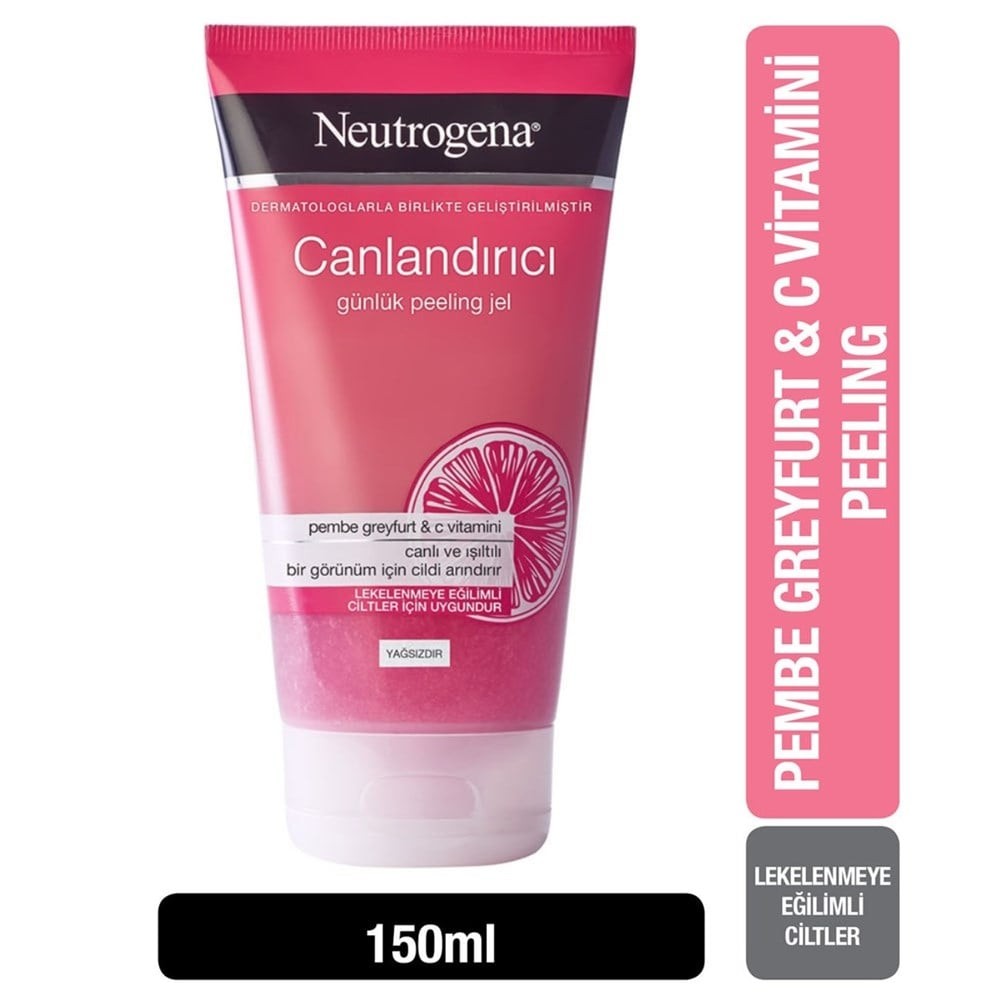 Neutrogena Visibly Clear Canlandırıcı Günlük Peeling Jel - Pembe Greyfurt Özlü 150 ml